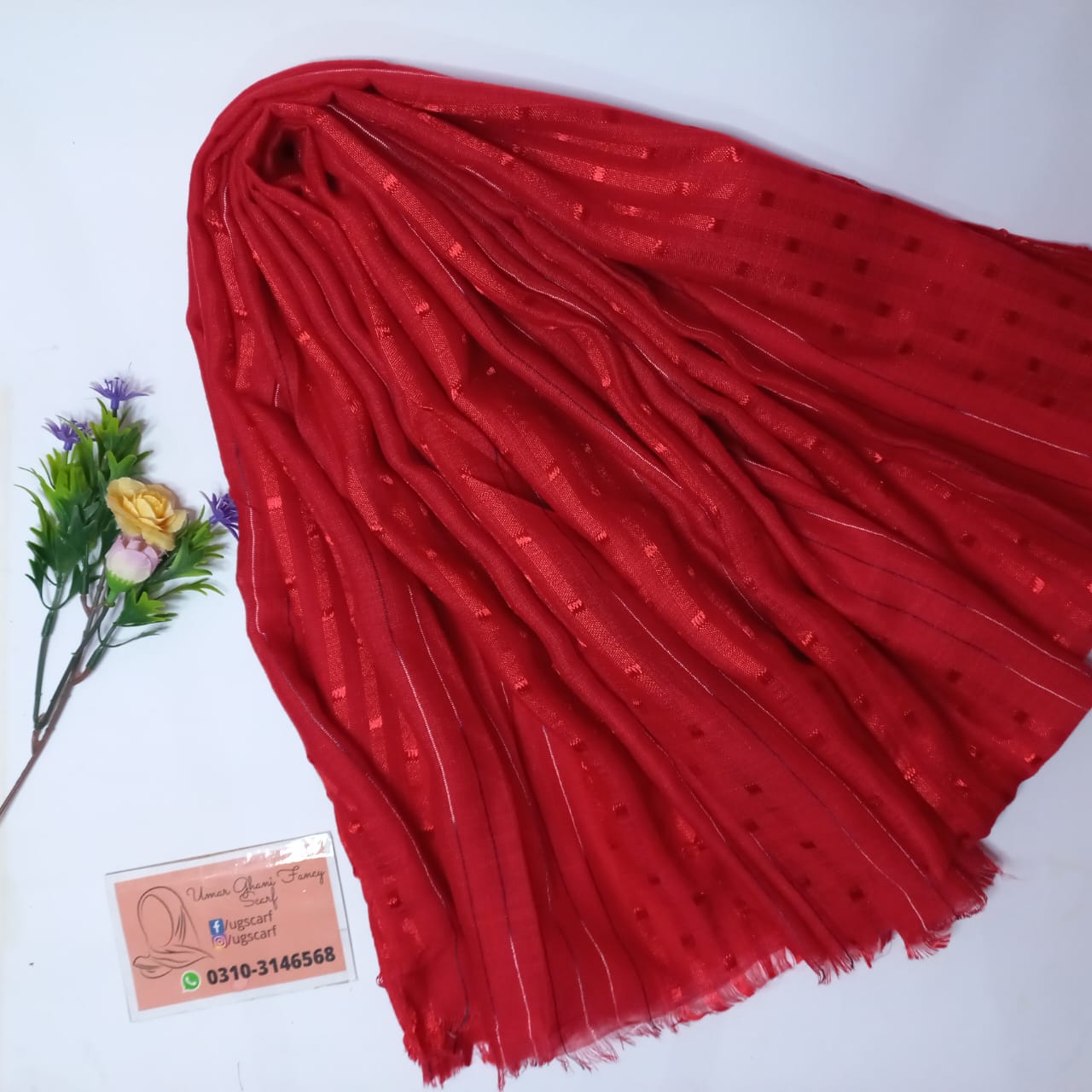 Imported Cashmere Slub Lawn Multi Lining Hijab Scarf