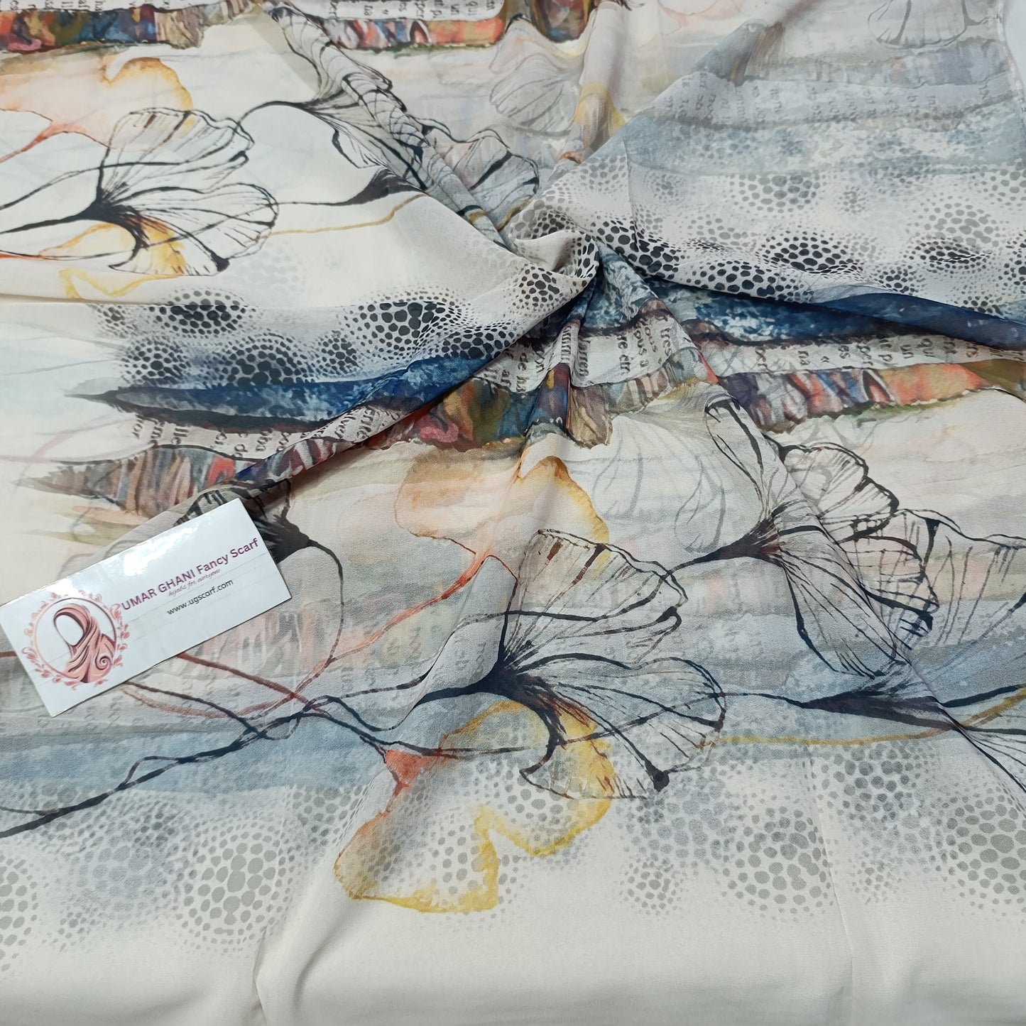 Imported Chiffon Georgette Digital Print Hijab Scarf