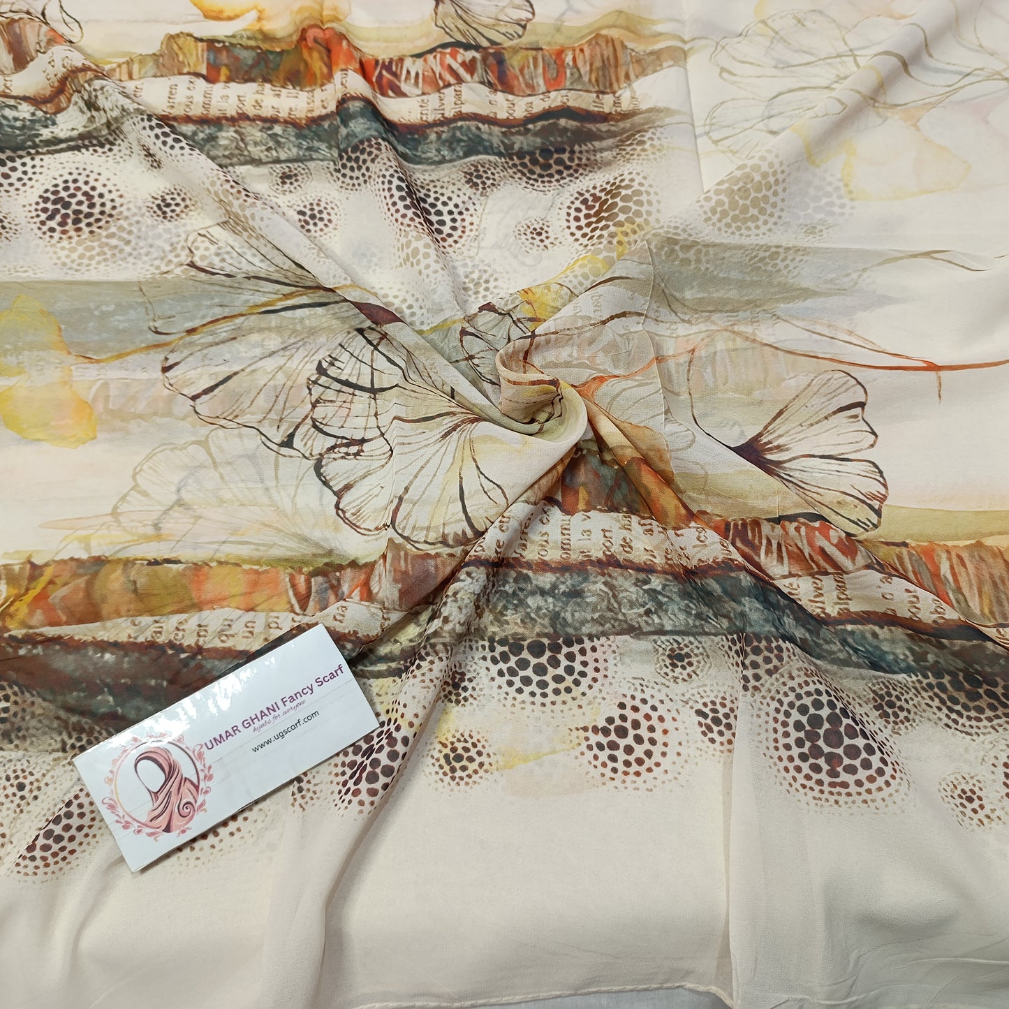Imported Chiffon Georgette Digital Print Hijab Scarf