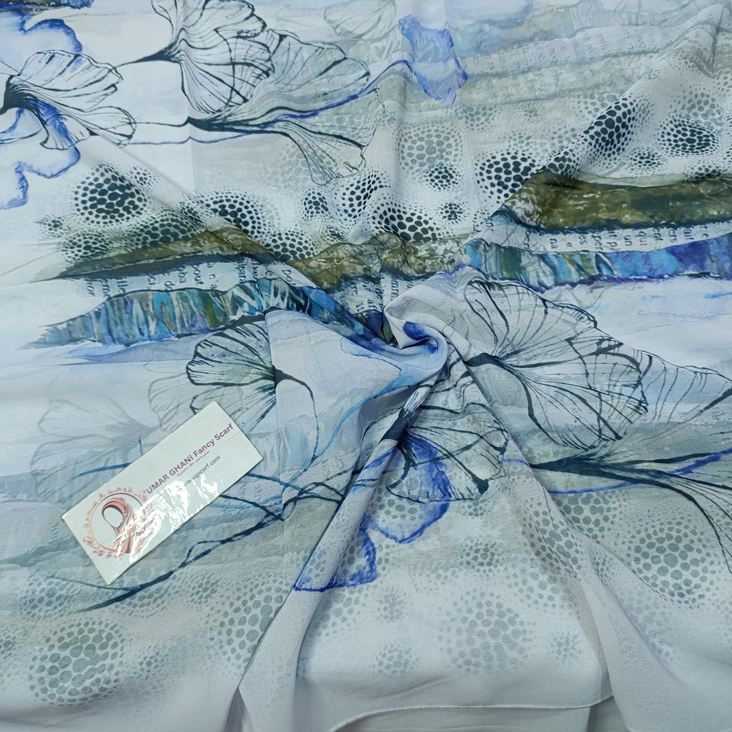 Imported Chiffon Georgette Digital Print Hijab Scarf