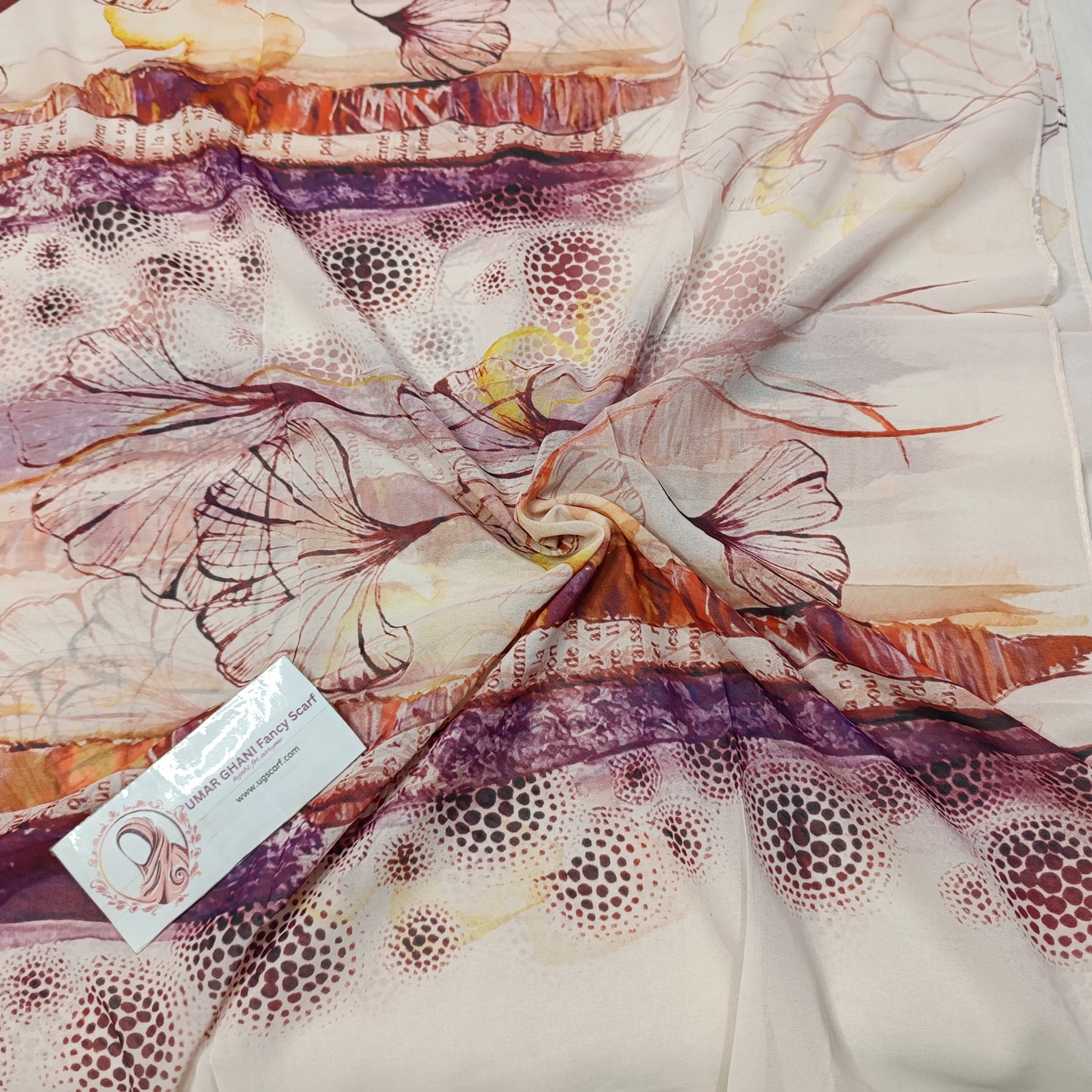 Imported Chiffon Georgette Digital Print Hijab Scarf