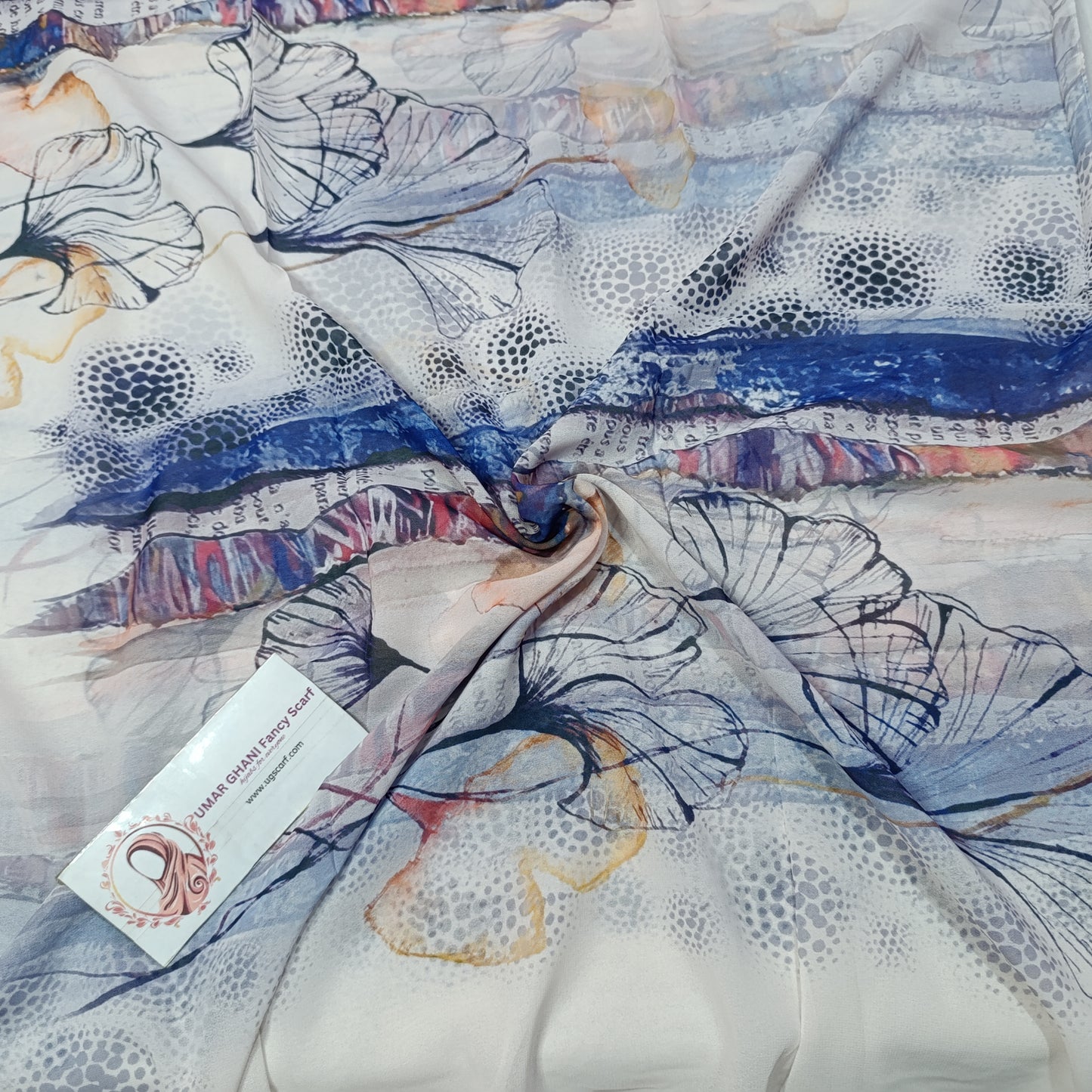 Imported Chiffon Georgette Digital Print Hijab Scarf