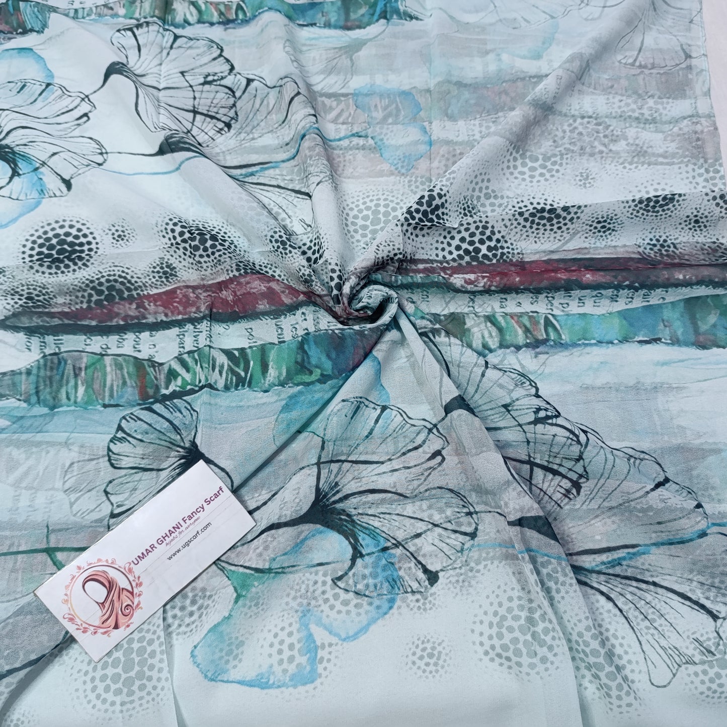 Imported Chiffon Georgette Digital Print Hijab Scarf