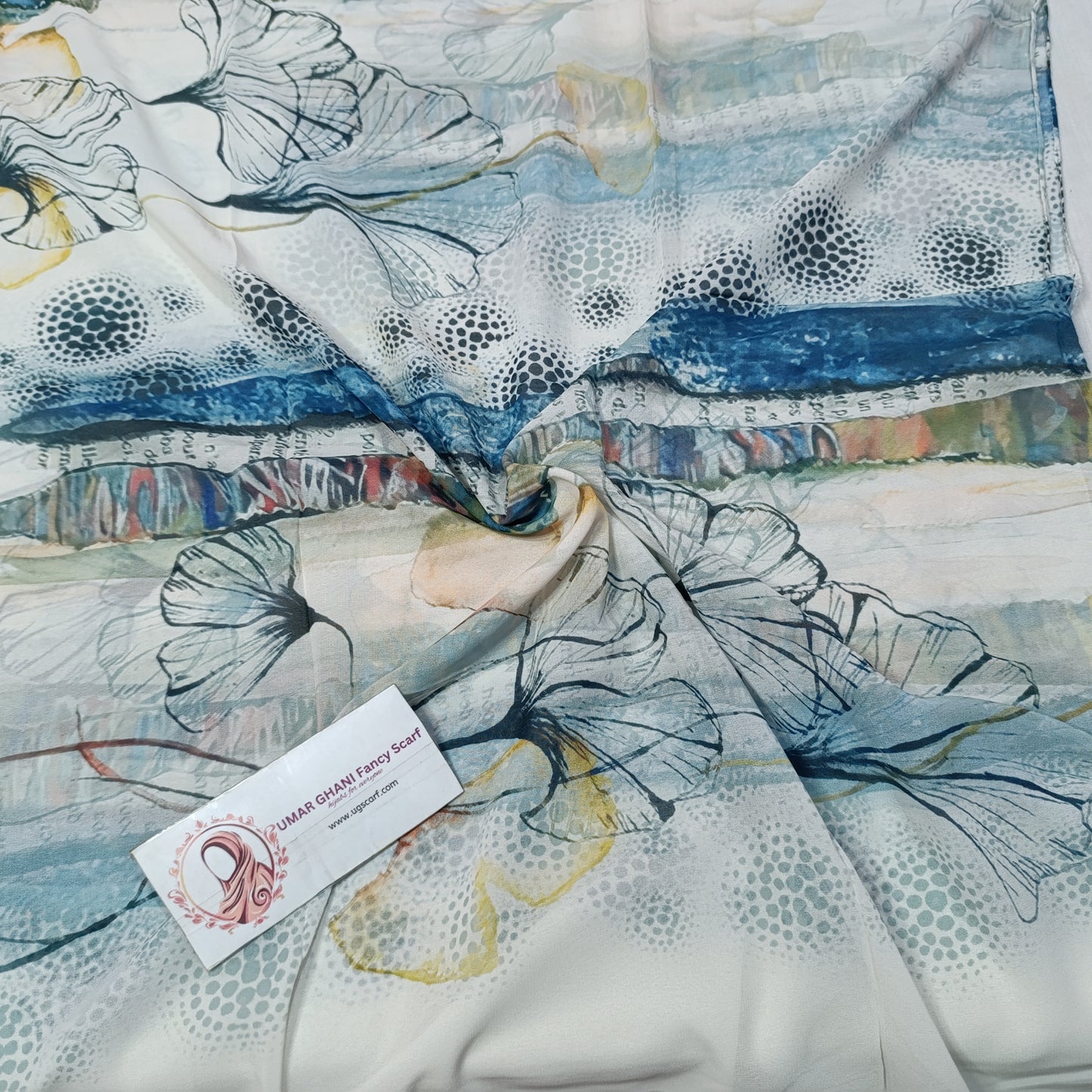 Imported Chiffon Georgette Digital Print Hijab Scarf