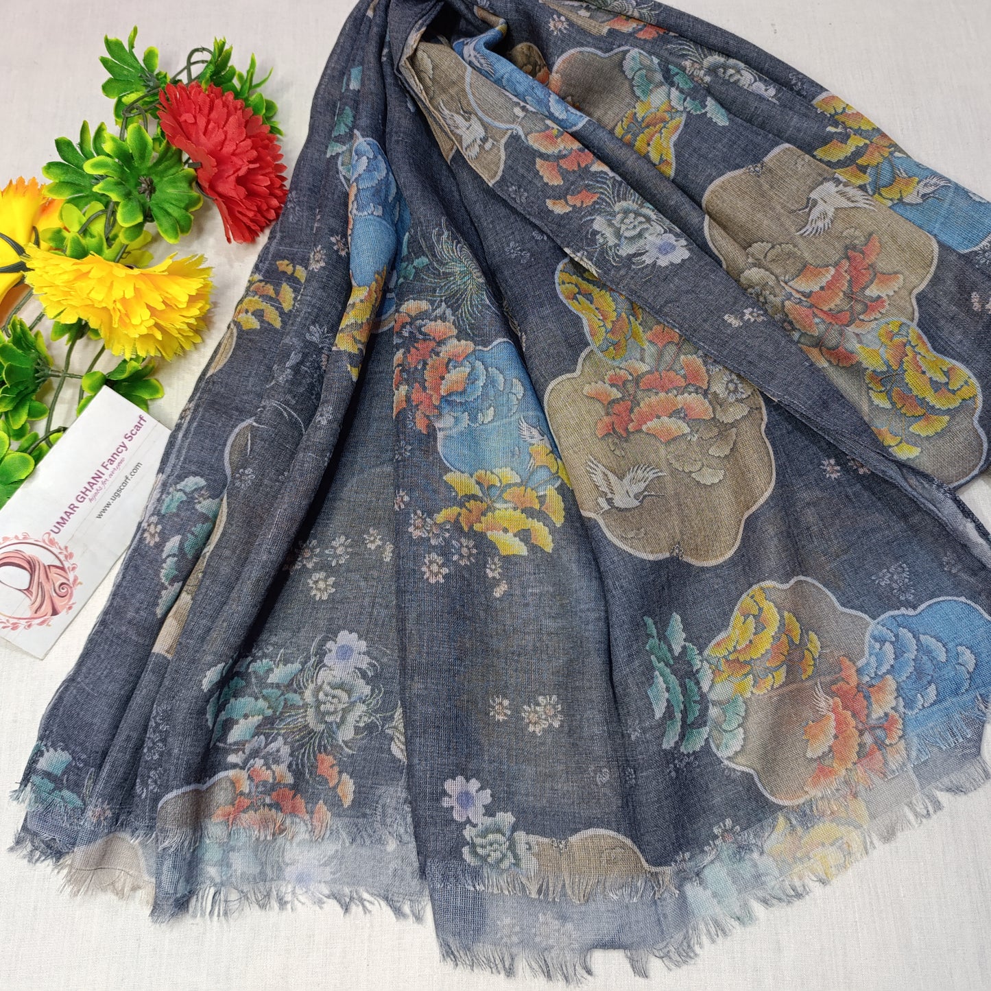 Imported Cashmere Soft Digital Print Hijab Scarf
