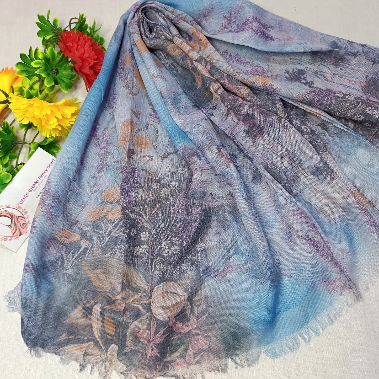 Imported Cashmere Soft Digital Print Hijab Scarf