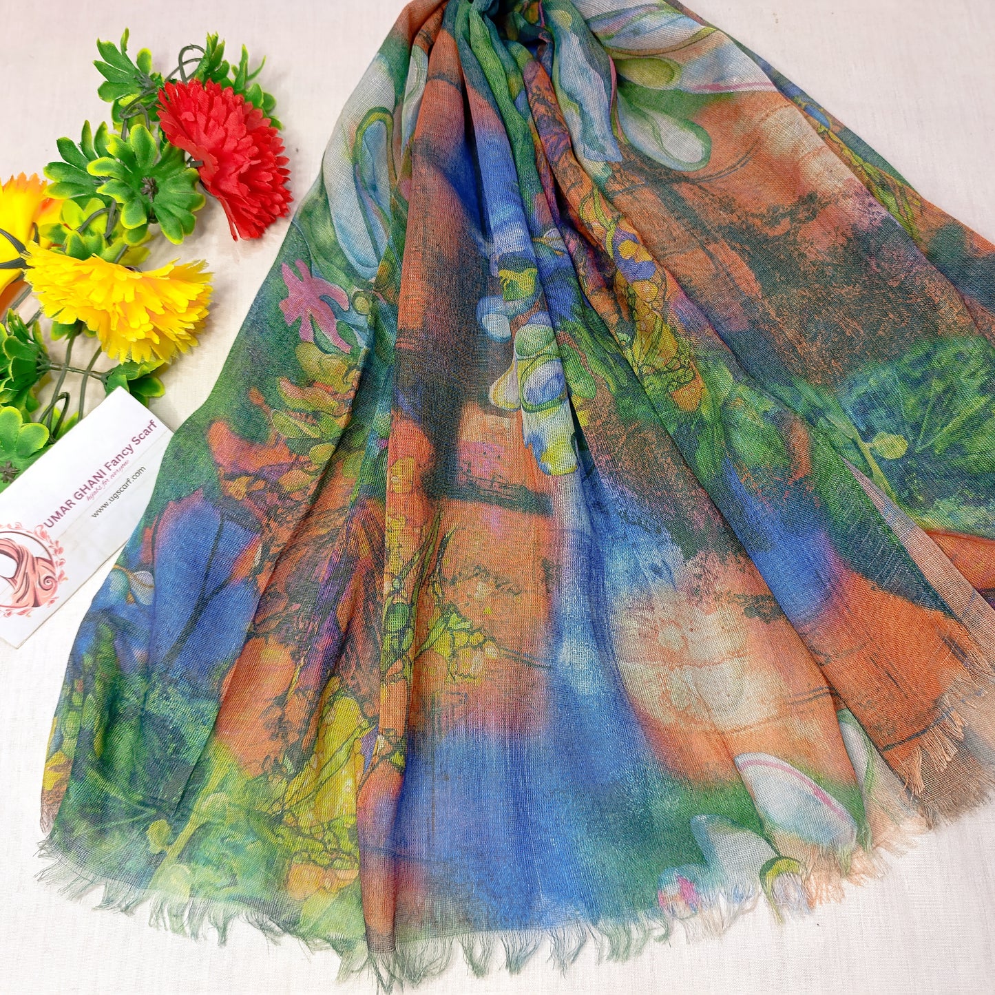Imported Cashmere Soft Digital Print Hijab Scarf