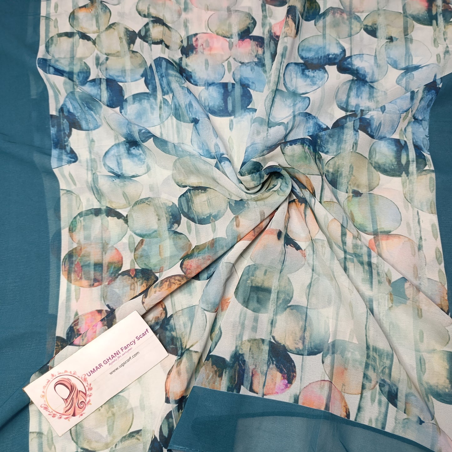 Imported Chiffon Georgette Digital Print Hijab Scarf