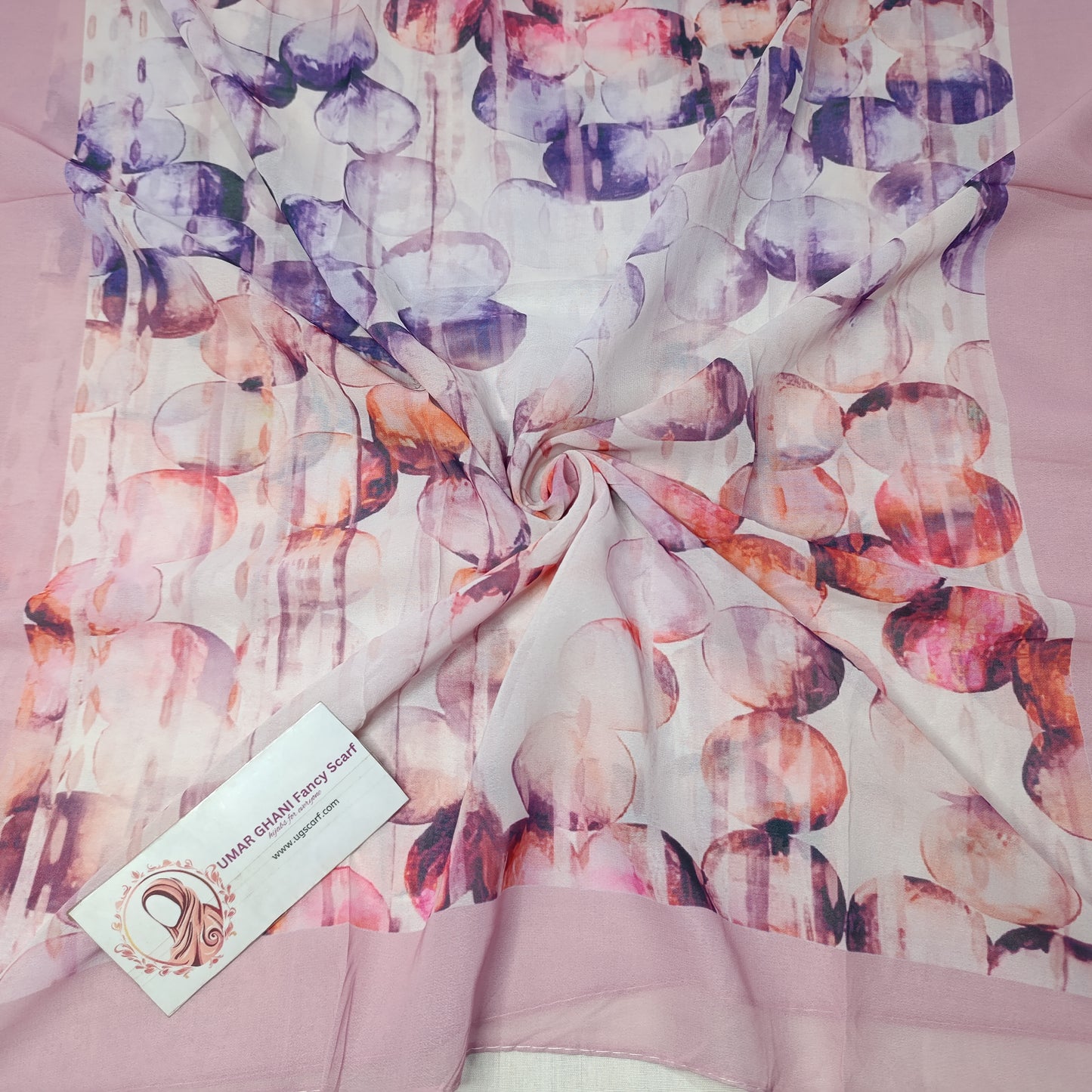 Imported Chiffon Georgette Digital Print Hijab Scarf
