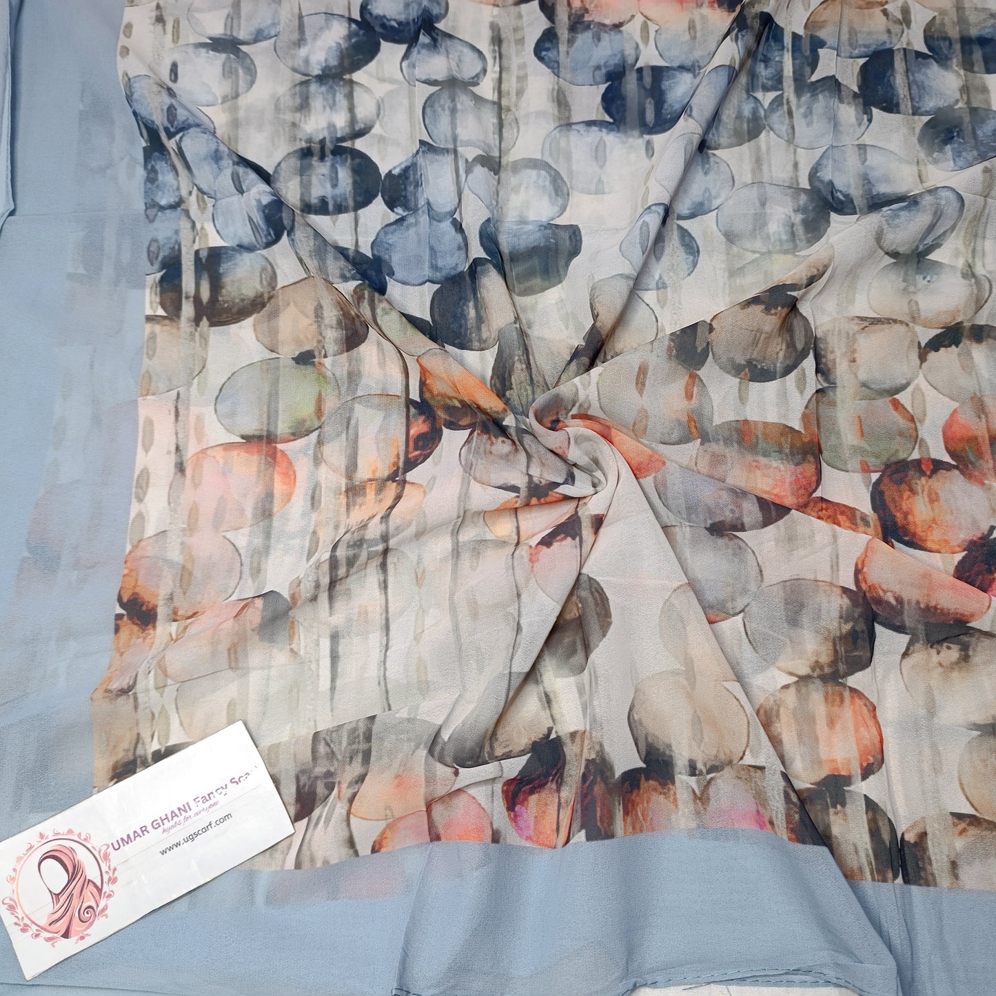 Imported Chiffon Georgette Digital Print Hijab Scarf