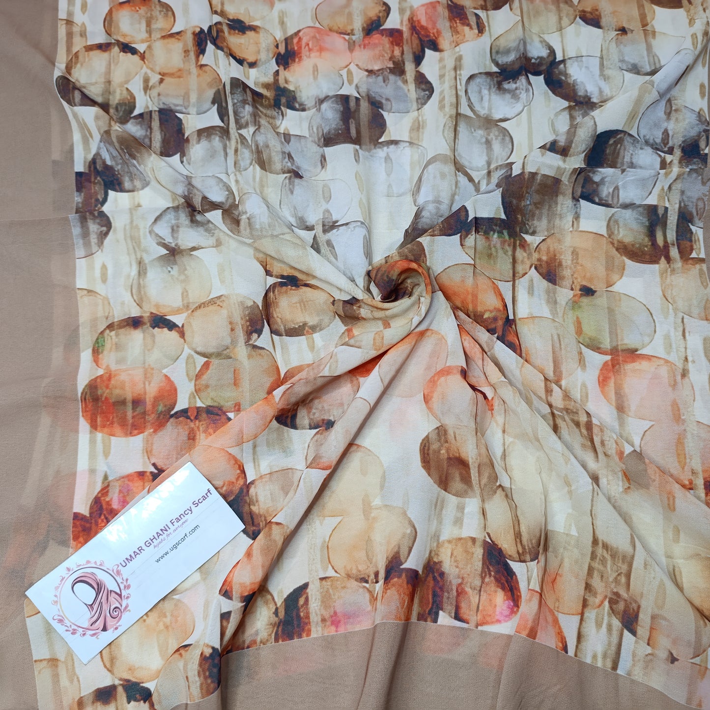 Imported Chiffon Georgette Digital Print Hijab Scarf