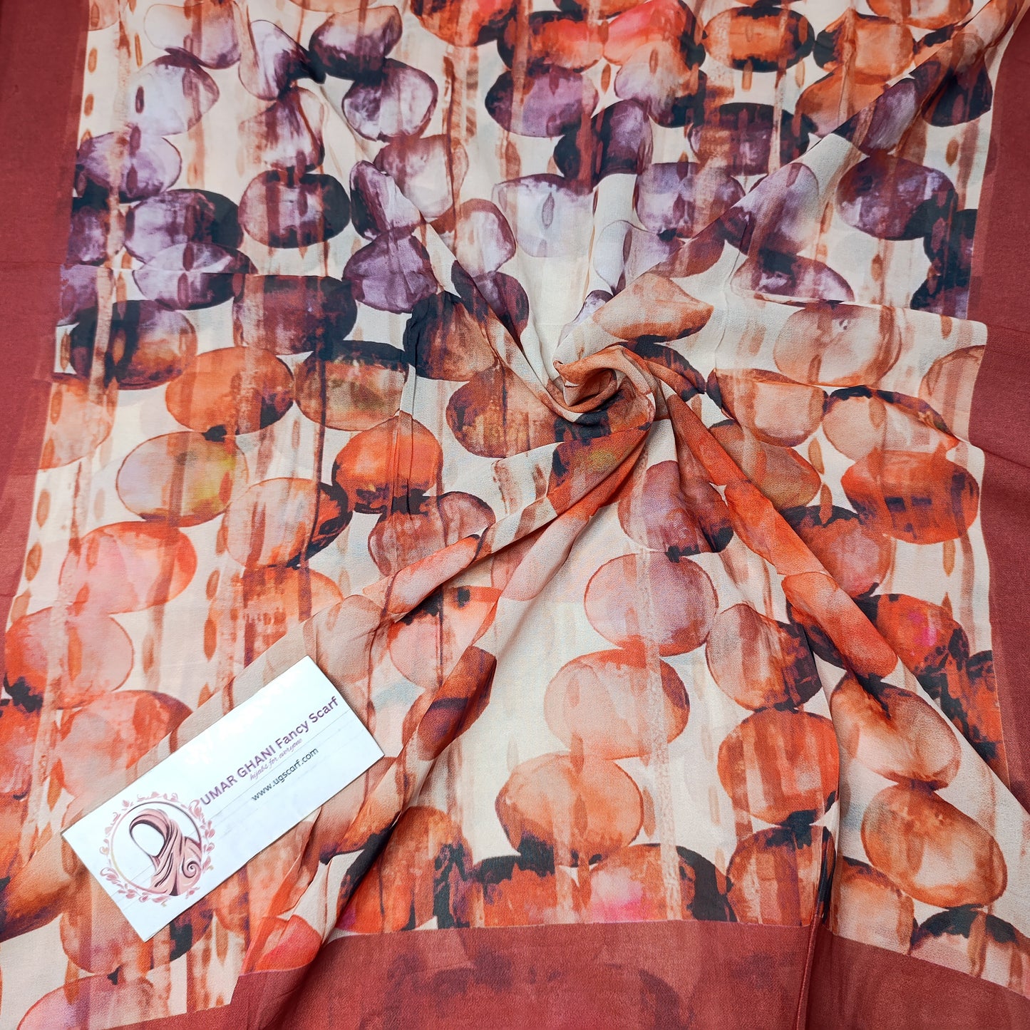 Imported Chiffon Georgette Digital Print Hijab Scarf