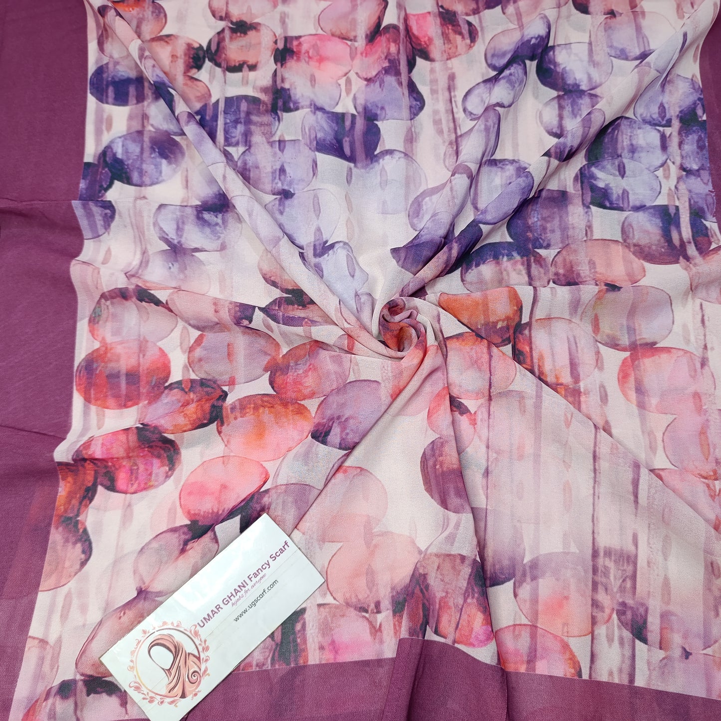 Imported Chiffon Georgette Digital Print Hijab Scarf