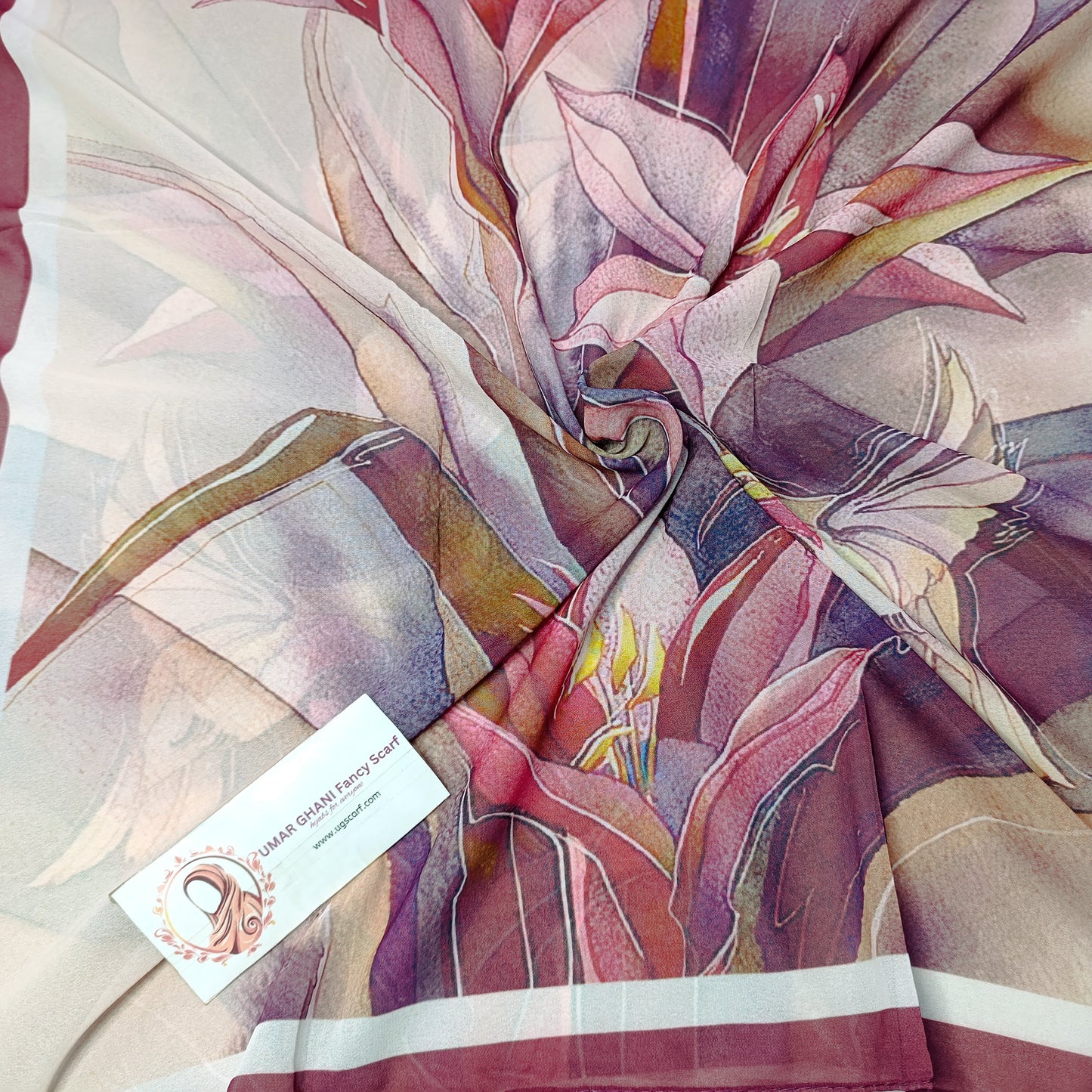 Imported Chiffon Georgette Digital Print Hijab Scarf