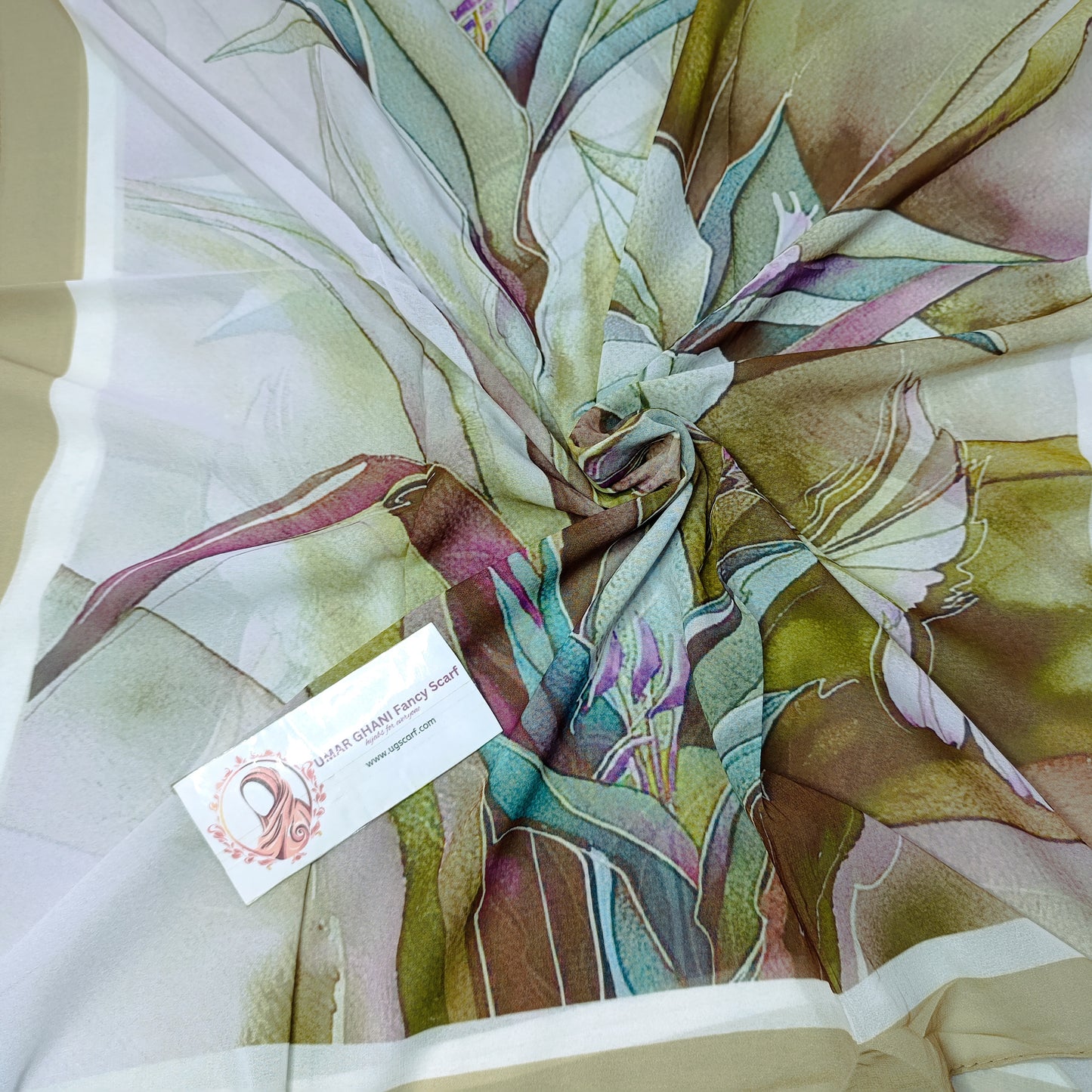 Imported Chiffon Georgette Digital Print Hijab Scarf