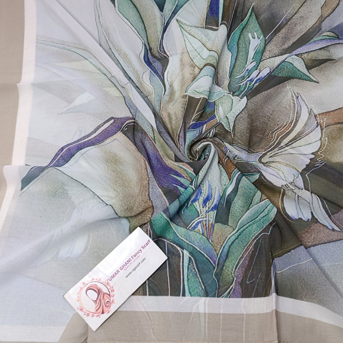 Imported Chiffon Georgette Digital Print Hijab Scarf