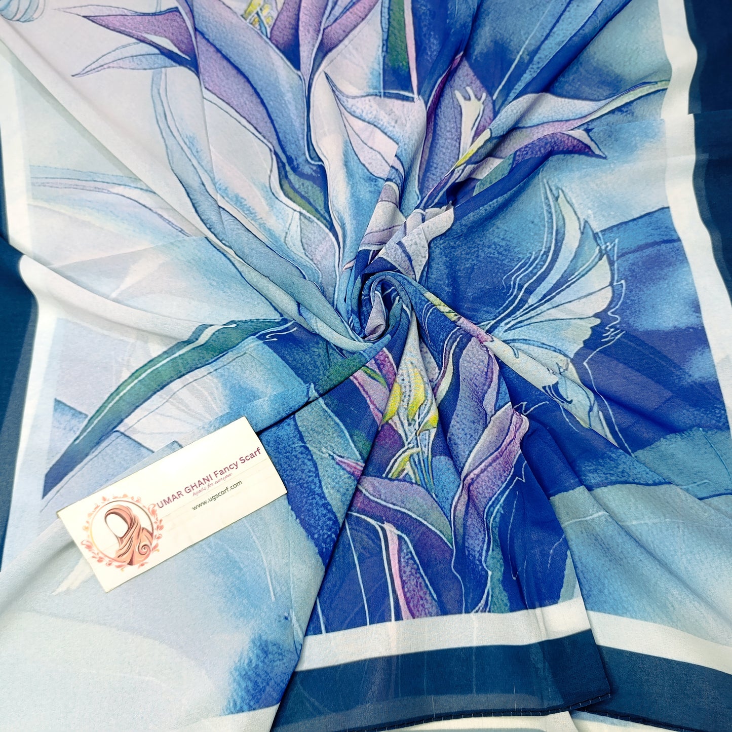 Imported Chiffon Georgette Digital Print Hijab Scarf