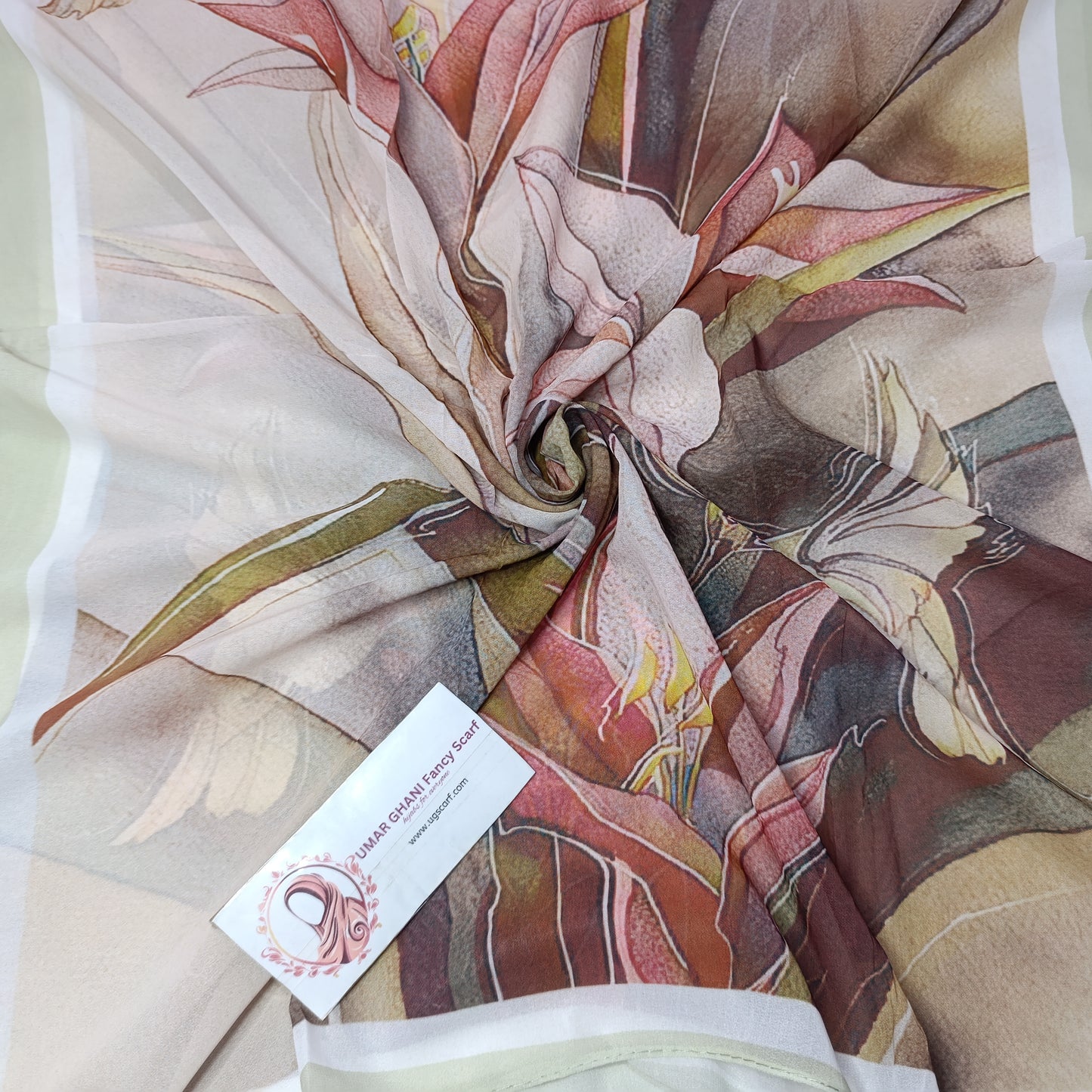 Imported Chiffon Georgette Digital Print Hijab Scarf
