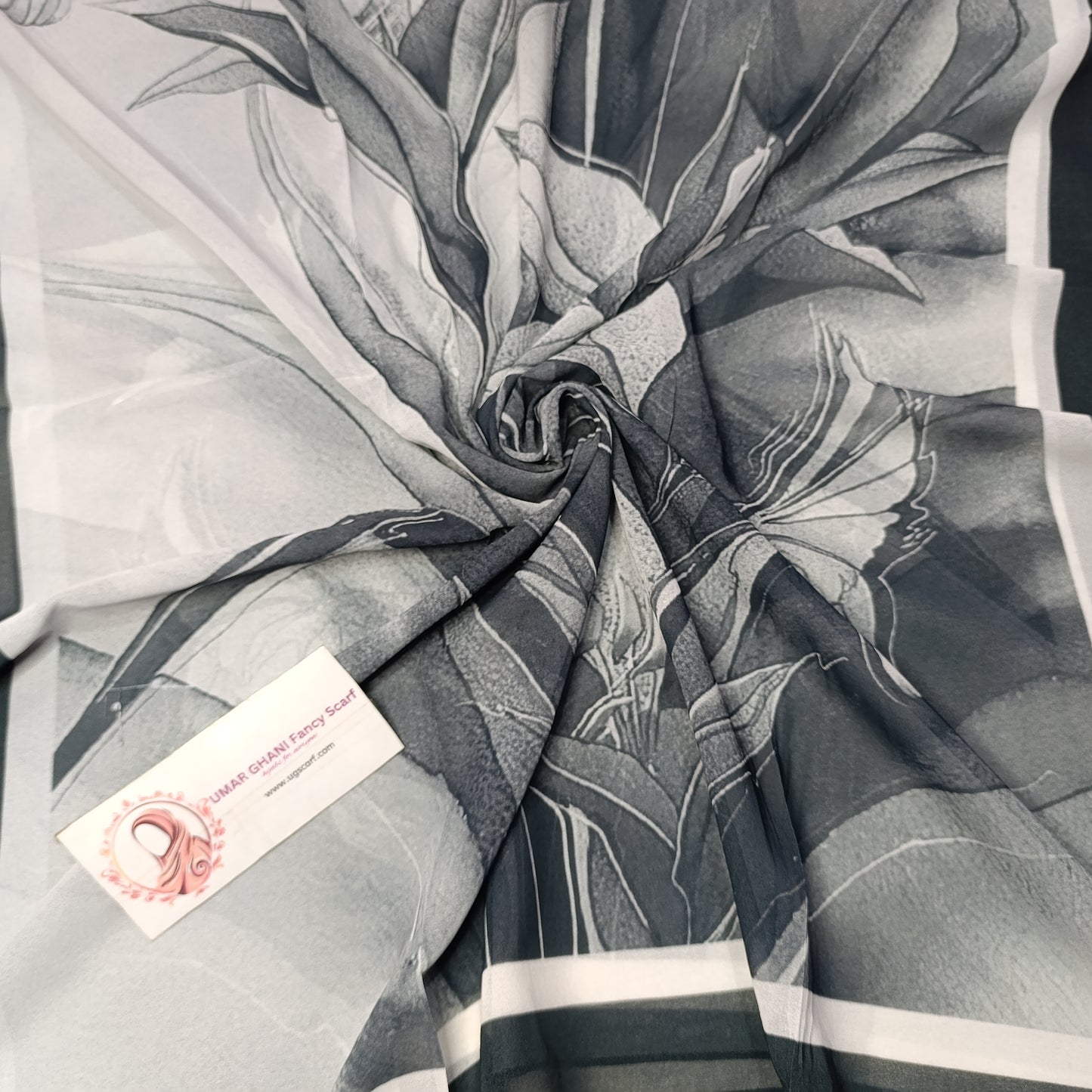 Imported Chiffon Georgette Digital Print Hijab Scarf