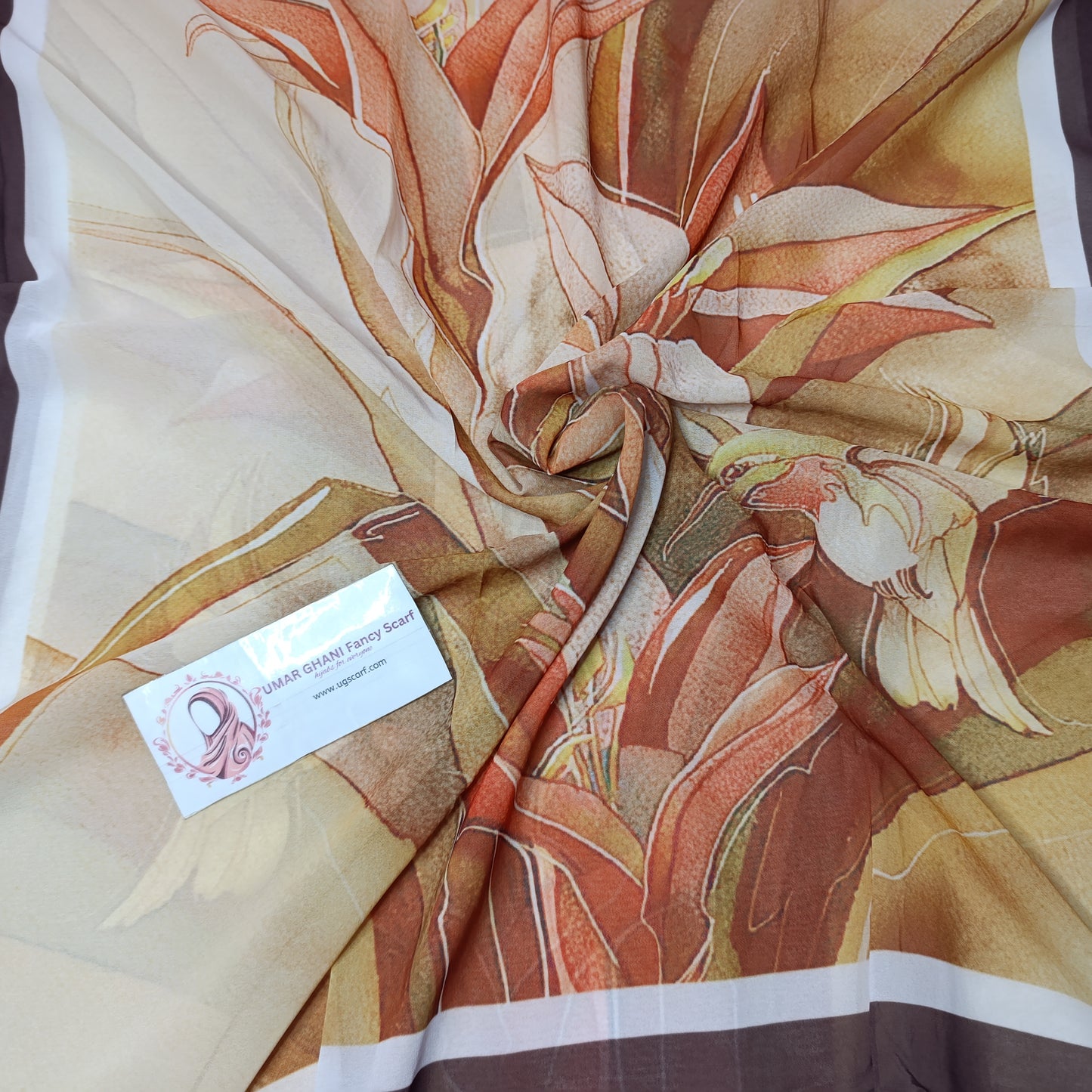Imported Chiffon Georgette Digital Print Hijab Scarf