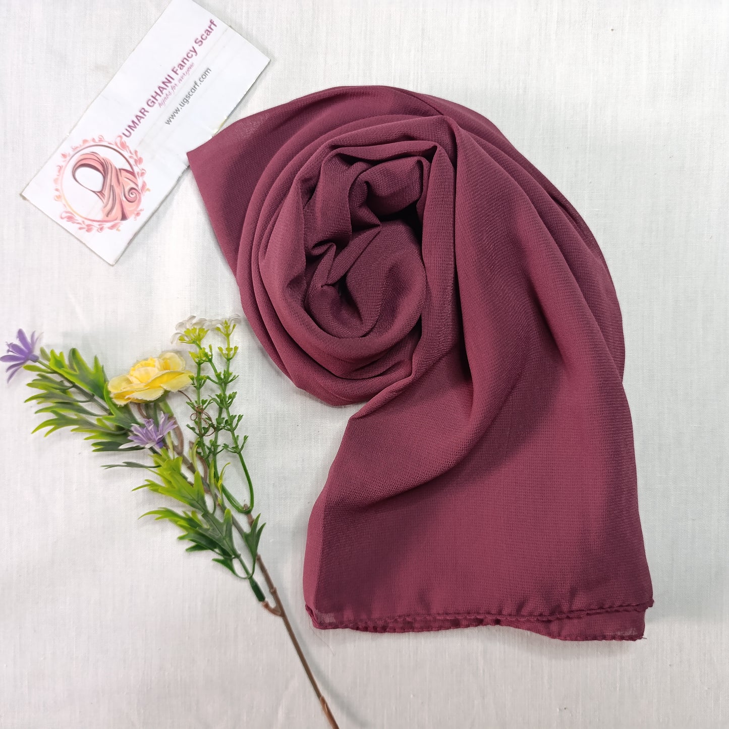 Imported Plain Chiffon Georgette Hijab Scarf