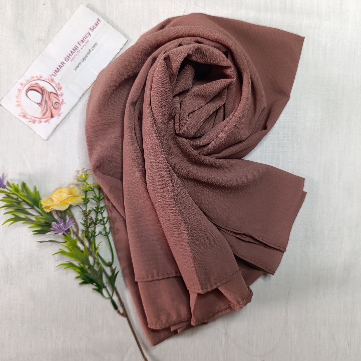 Imported Plain Chiffon Georgette Hijab Scarf