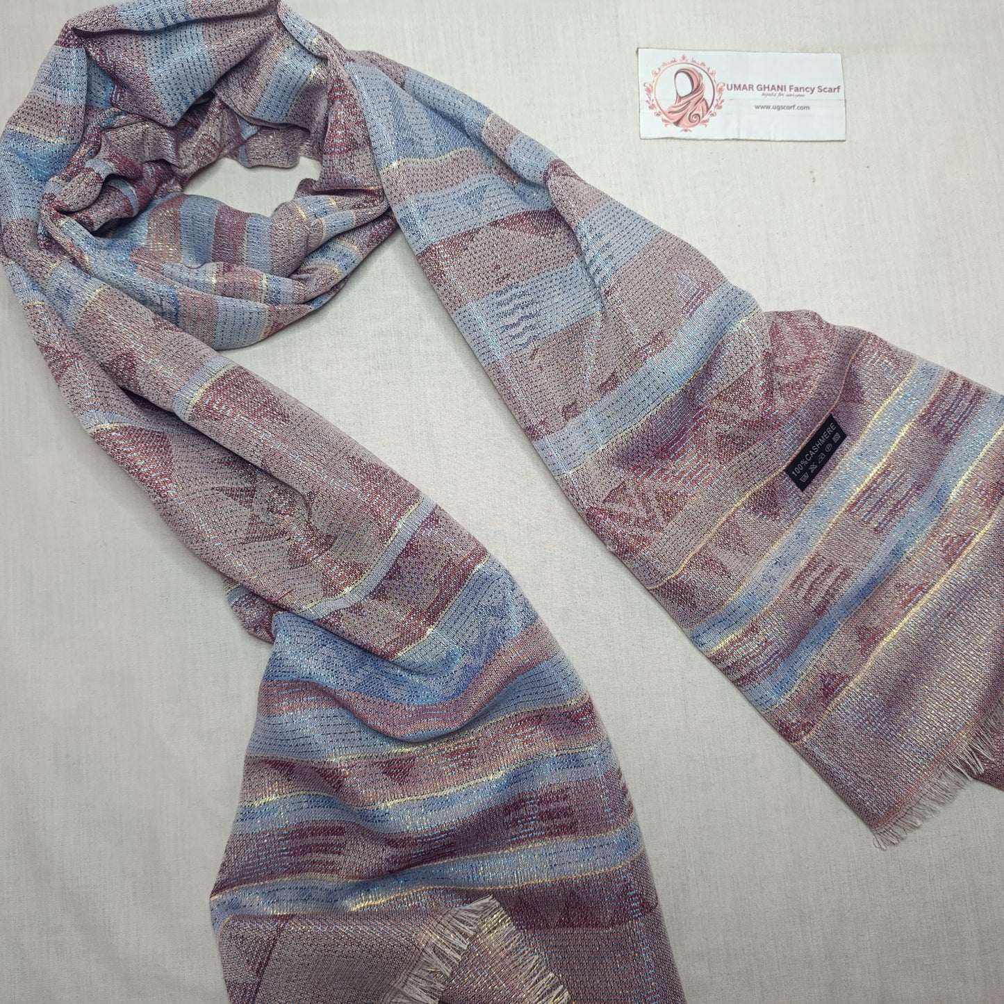 Imported Lawn Shinmer Tilla Hijab Scarf