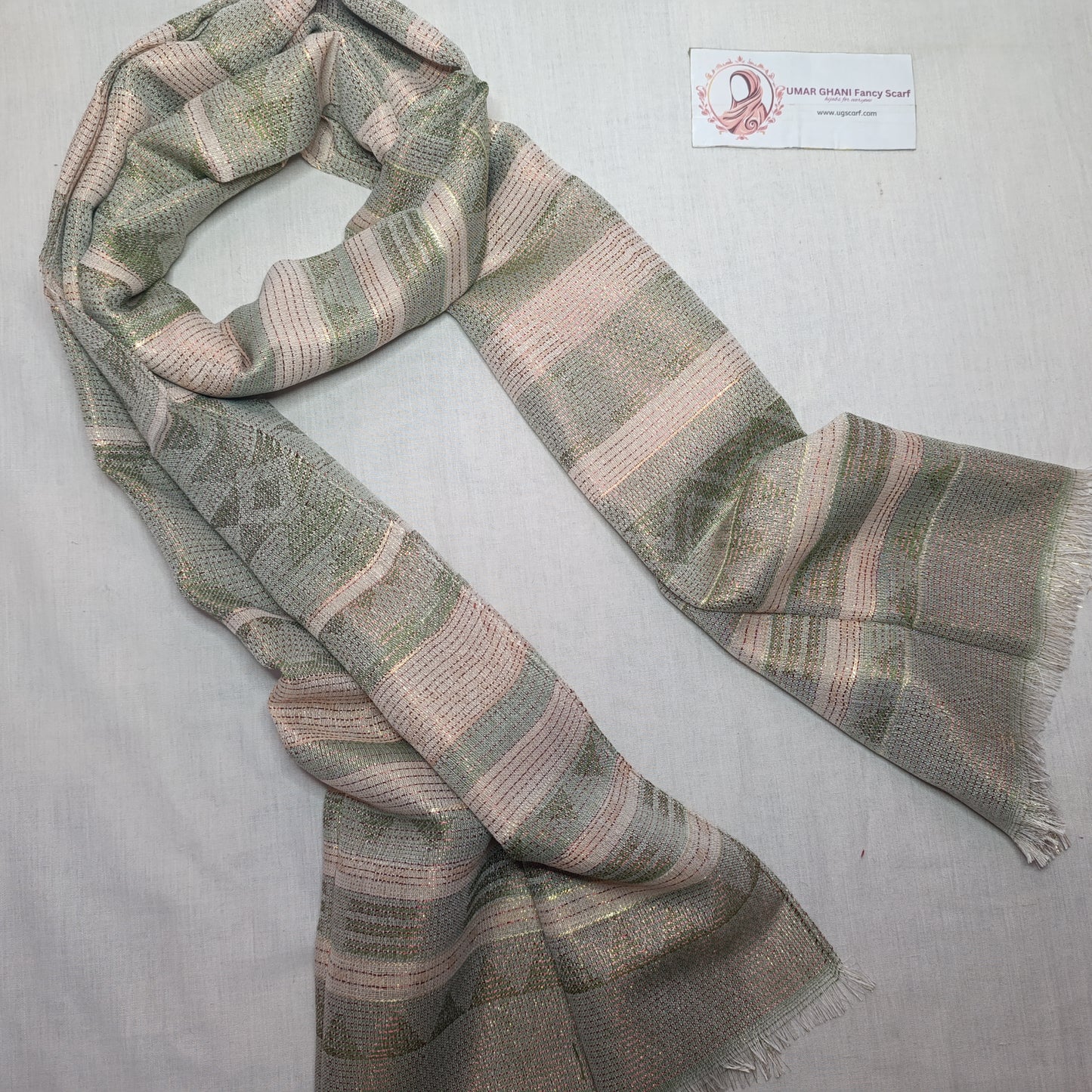 Imported Lawn Shinmer Tilla Hijab Scarf