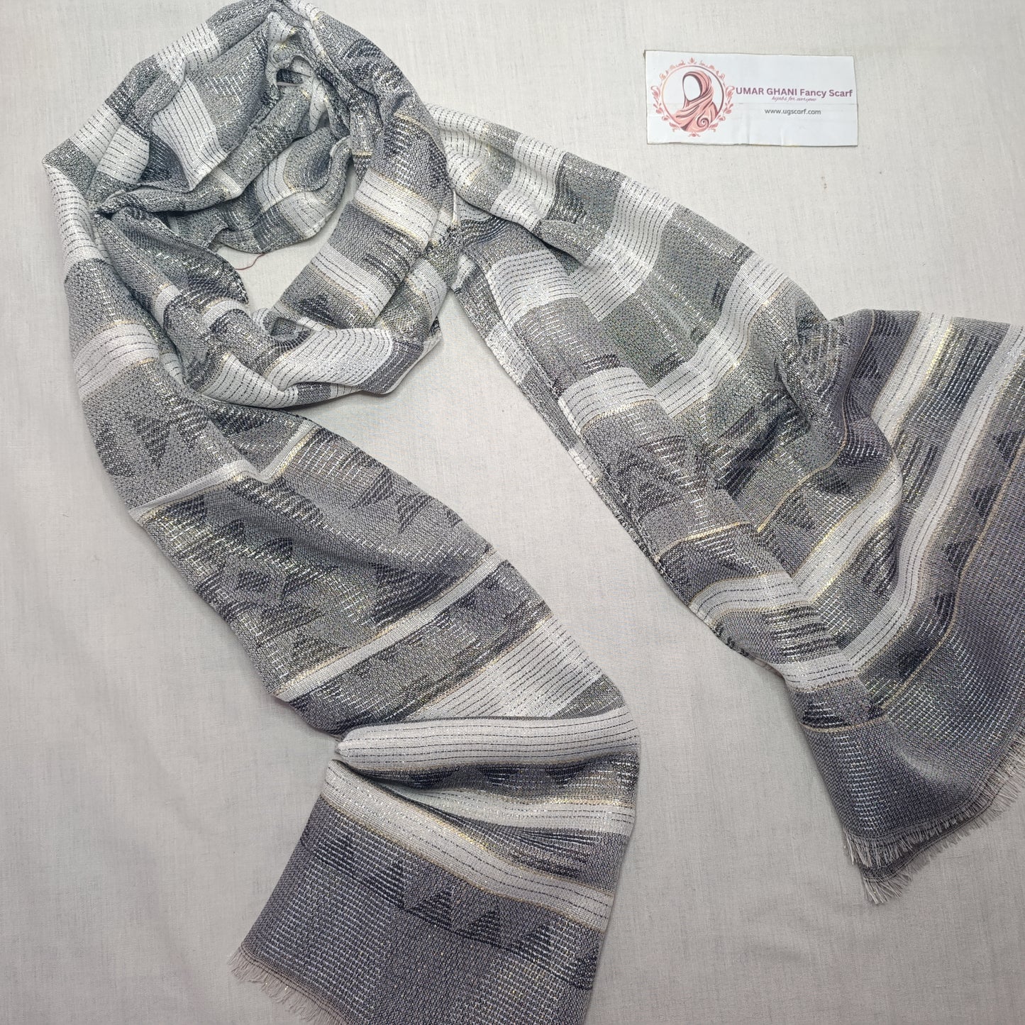 Imported Lawn Shinmer Tilla Hijab Scarf