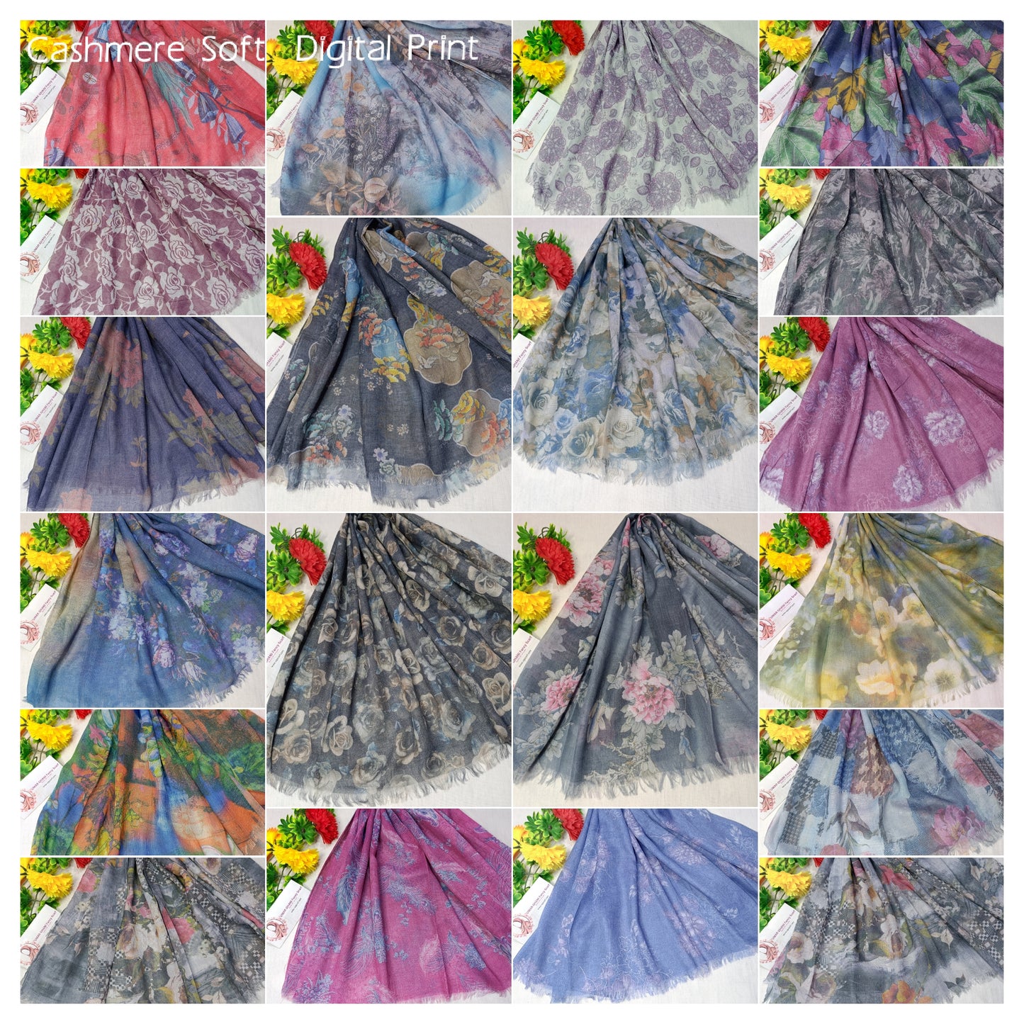 Imported Cashmere Soft Digital Print Hijab Scarf