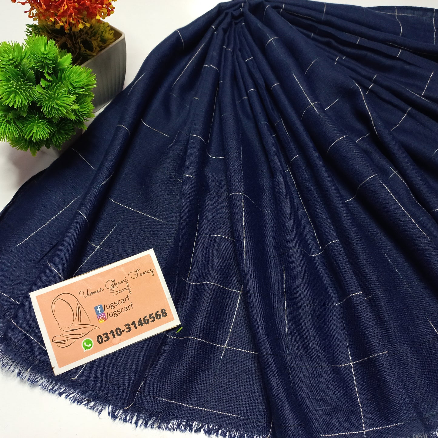 Imported Cotton Lawn Multi Check Hijab Scarf