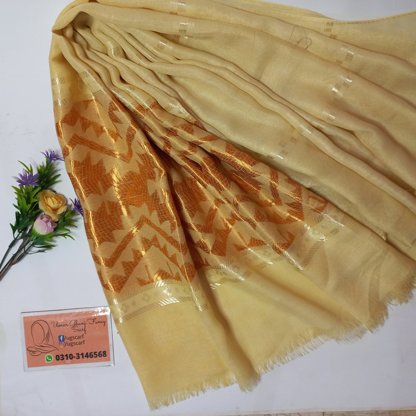 Imported Silky Lawn Multi Lining Hijab Scarf