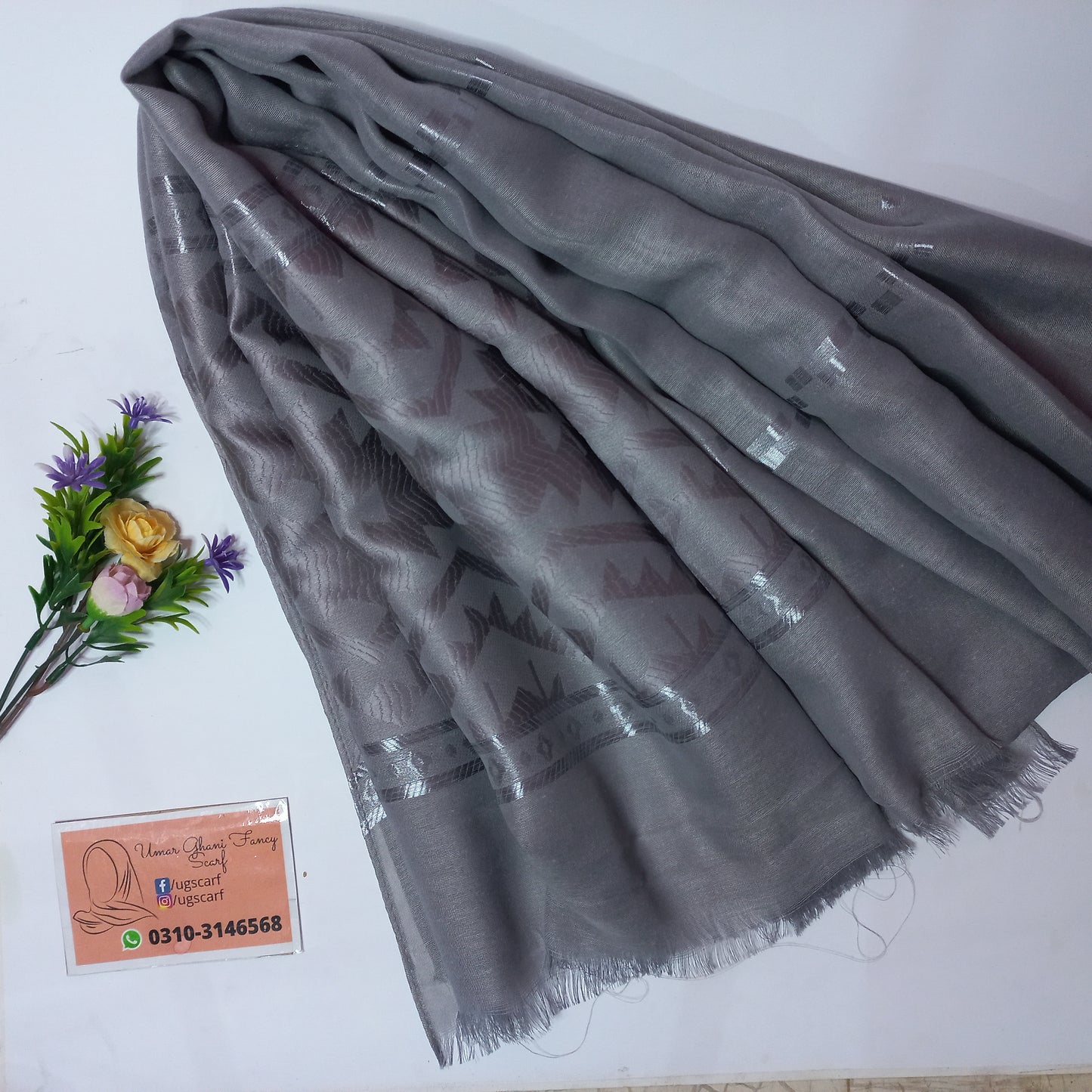 Imported Silky Lawn Multi Lining Hijab Scarf
