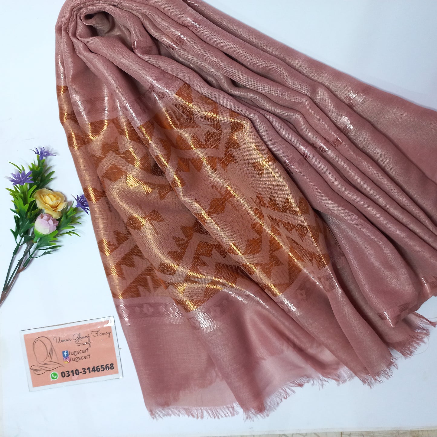 Imported Silky Lawn Multi Lining Hijab Scarf