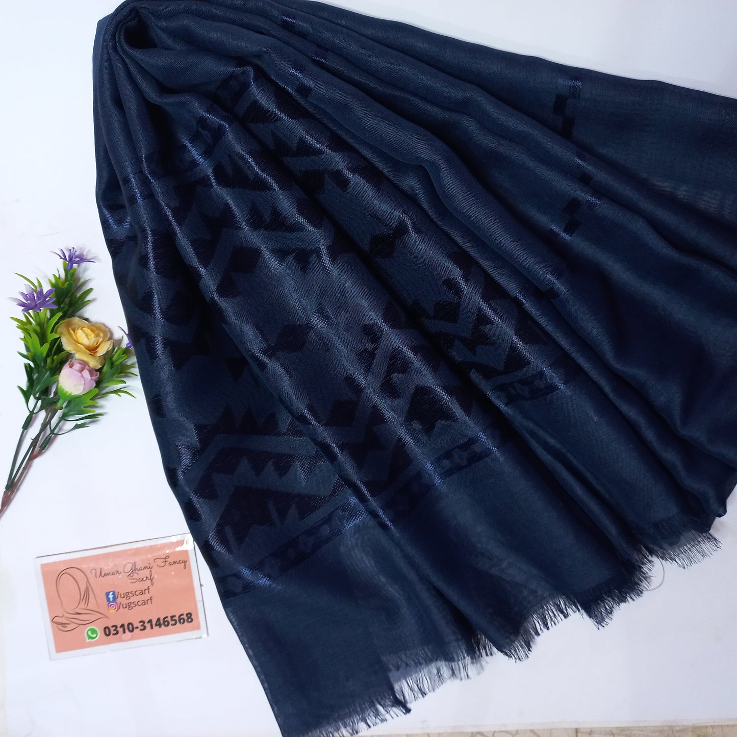 Imported Silky Lawn Multi Lining Hijab Scarf
