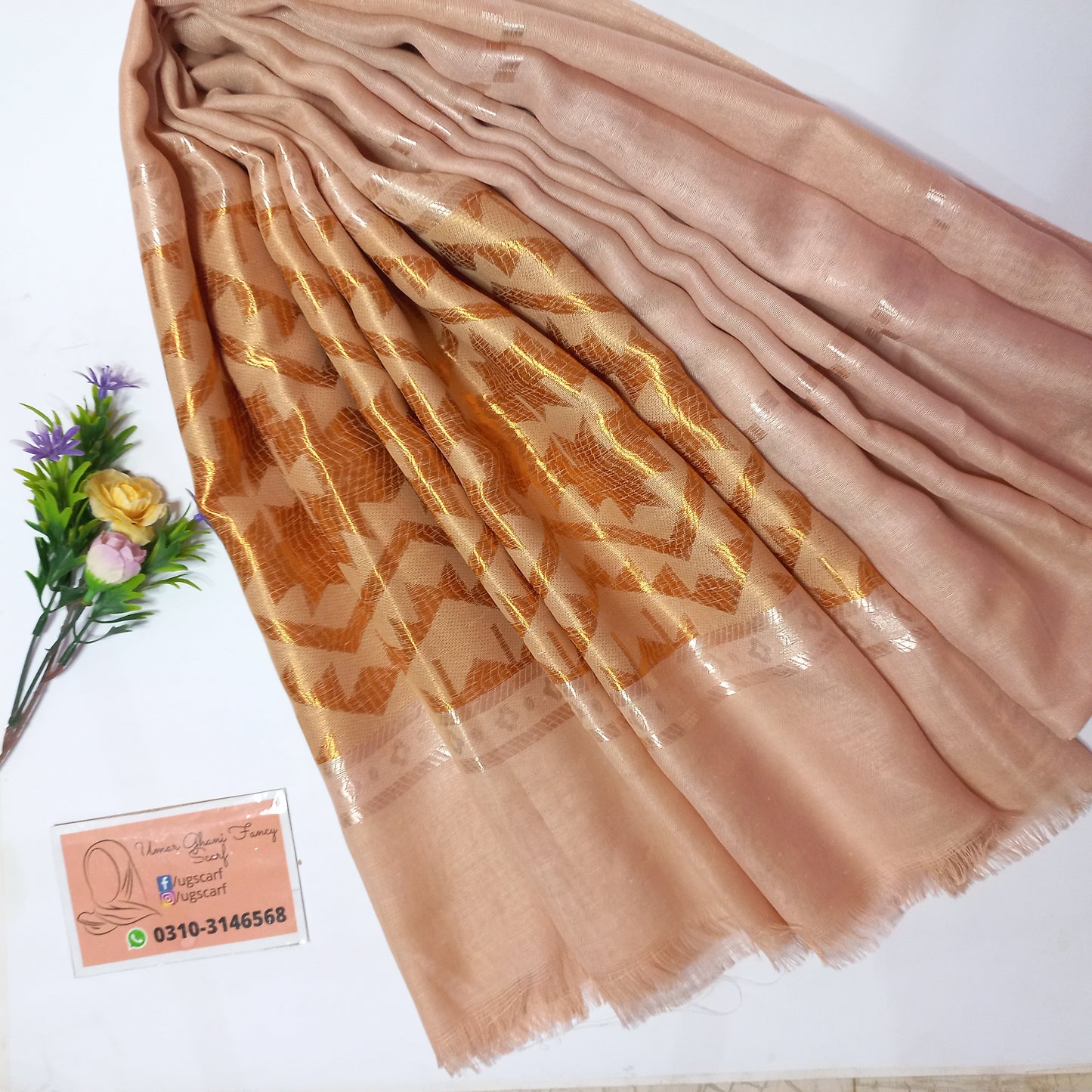 Imported Silky Lawn Multi Lining Hijab Scarf
