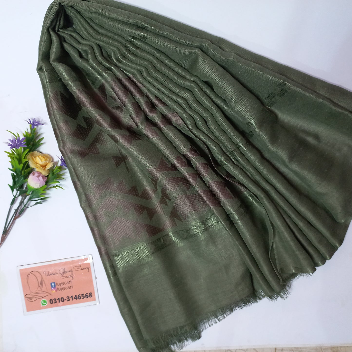 Imported Silky Lawn Multi Lining Hijab Scarf