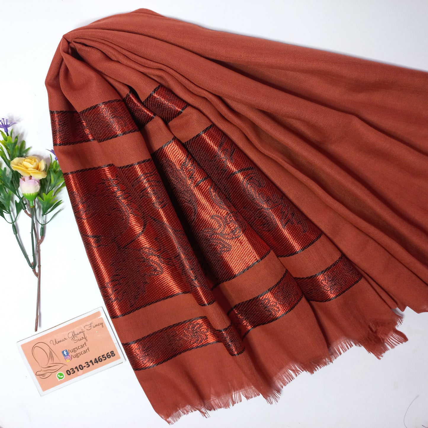Imported Fancy Nepali Jacquard Hijab Scarf