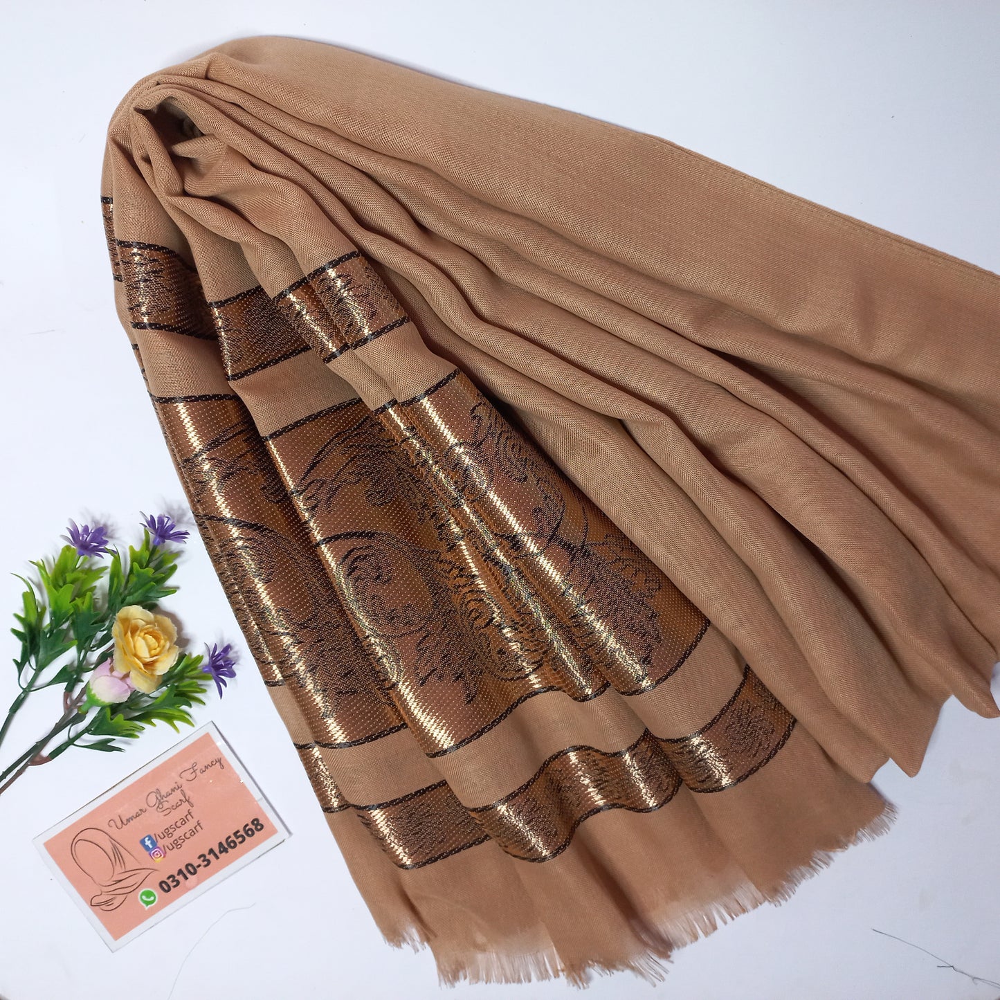 Imported Fancy Nepali Jacquard Hijab Scarf
