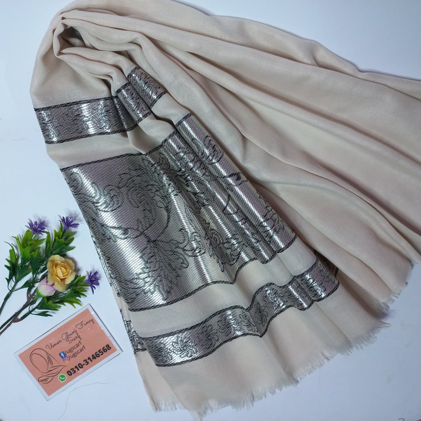Imported Fancy Nepali Jacquard Hijab Scarf