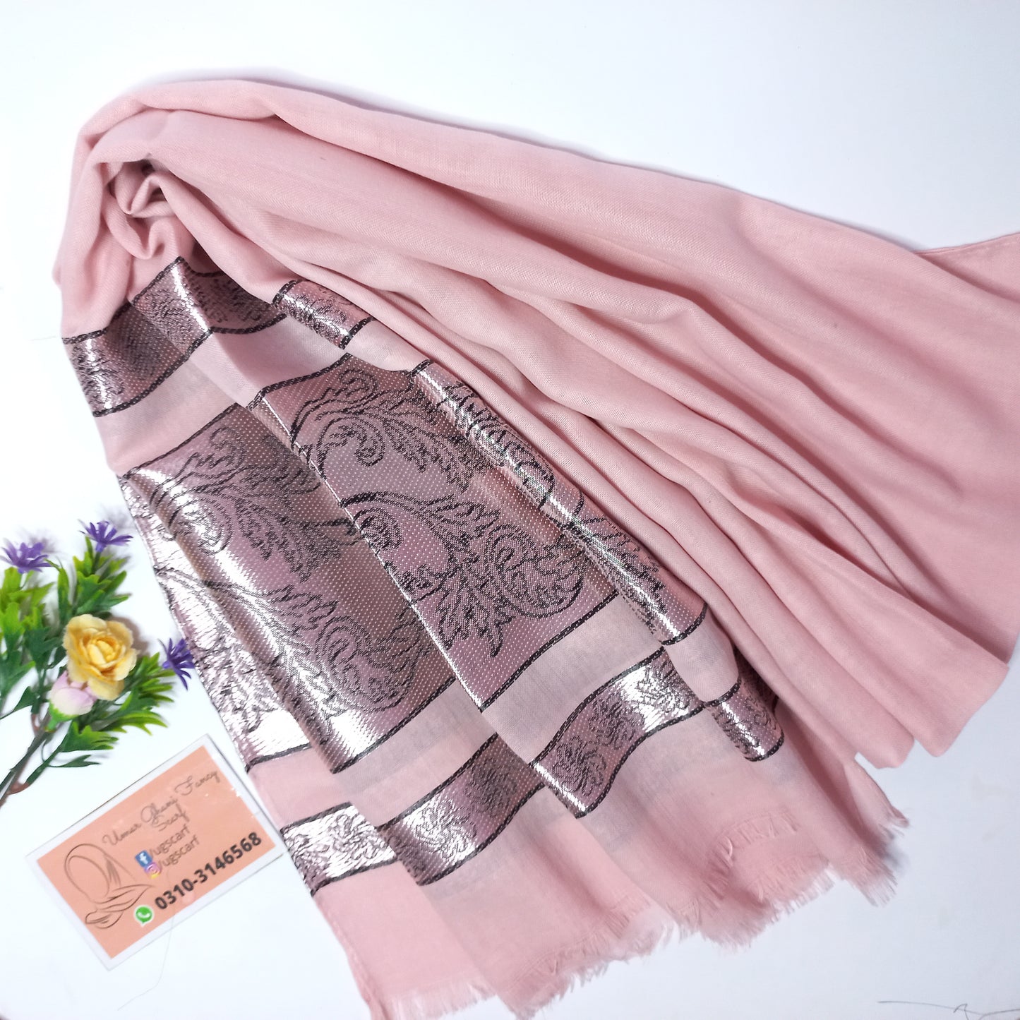 Imported Fancy Nepali Jacquard Hijab Scarf