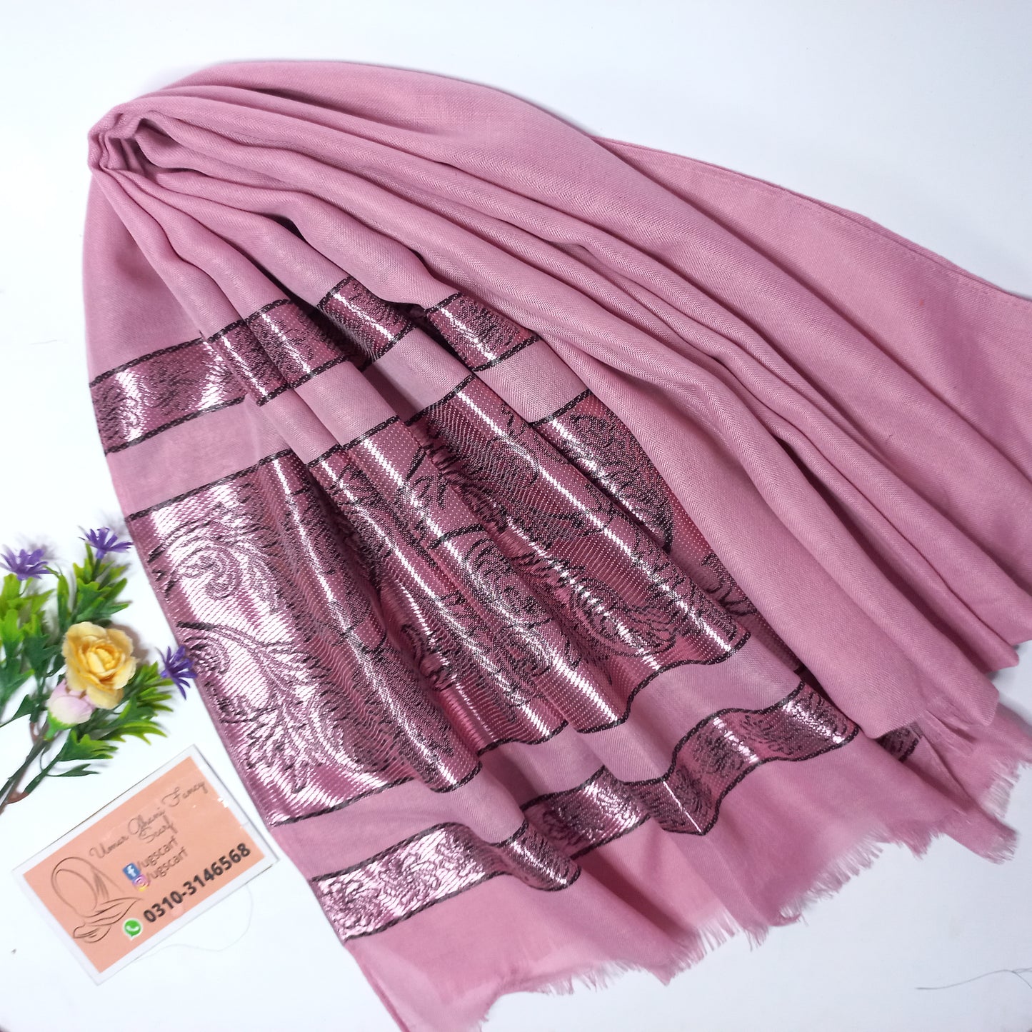 Imported Fancy Nepali Jacquard Hijab Scarf