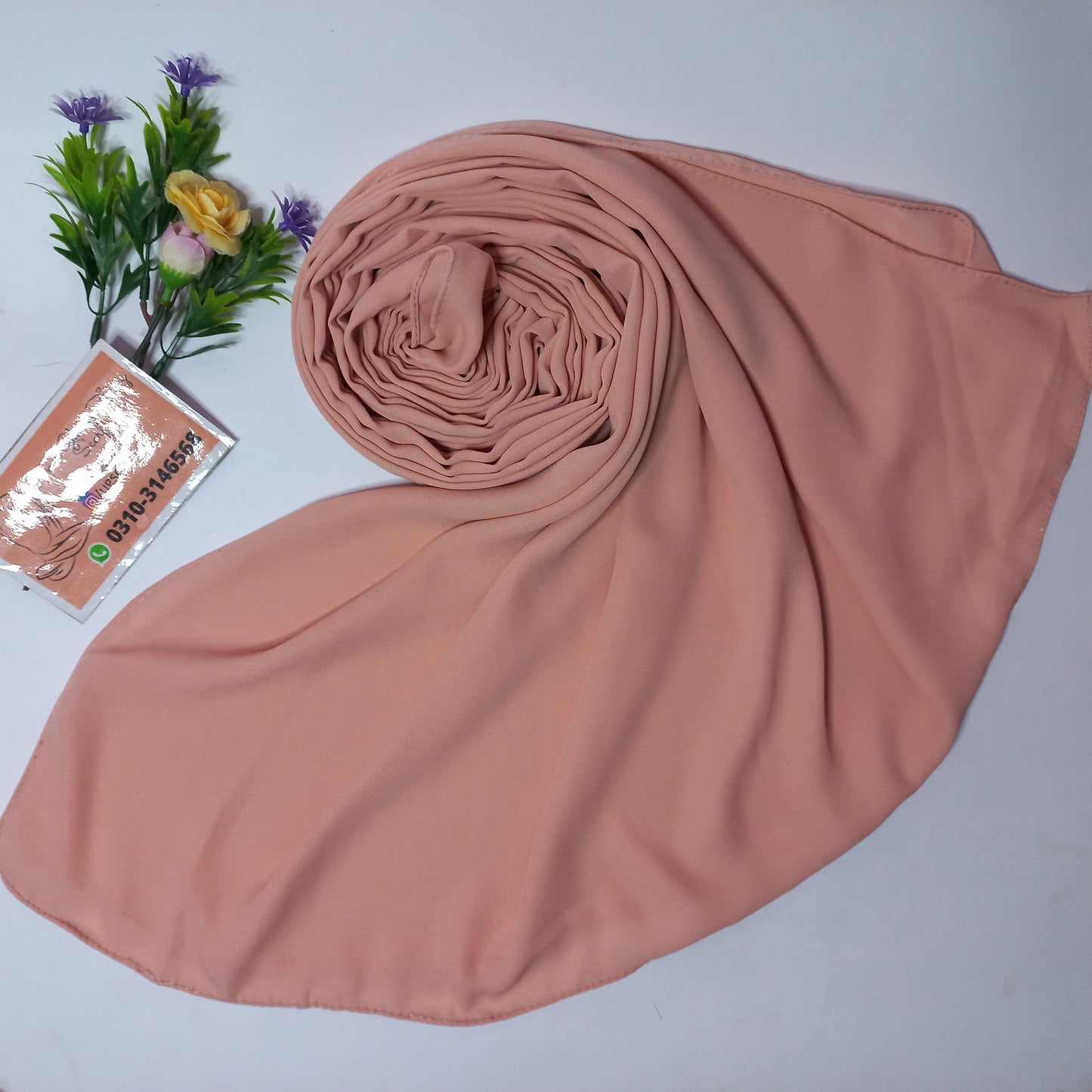 Imported Heavy Quality Plain Chiffon Hijab Scarf