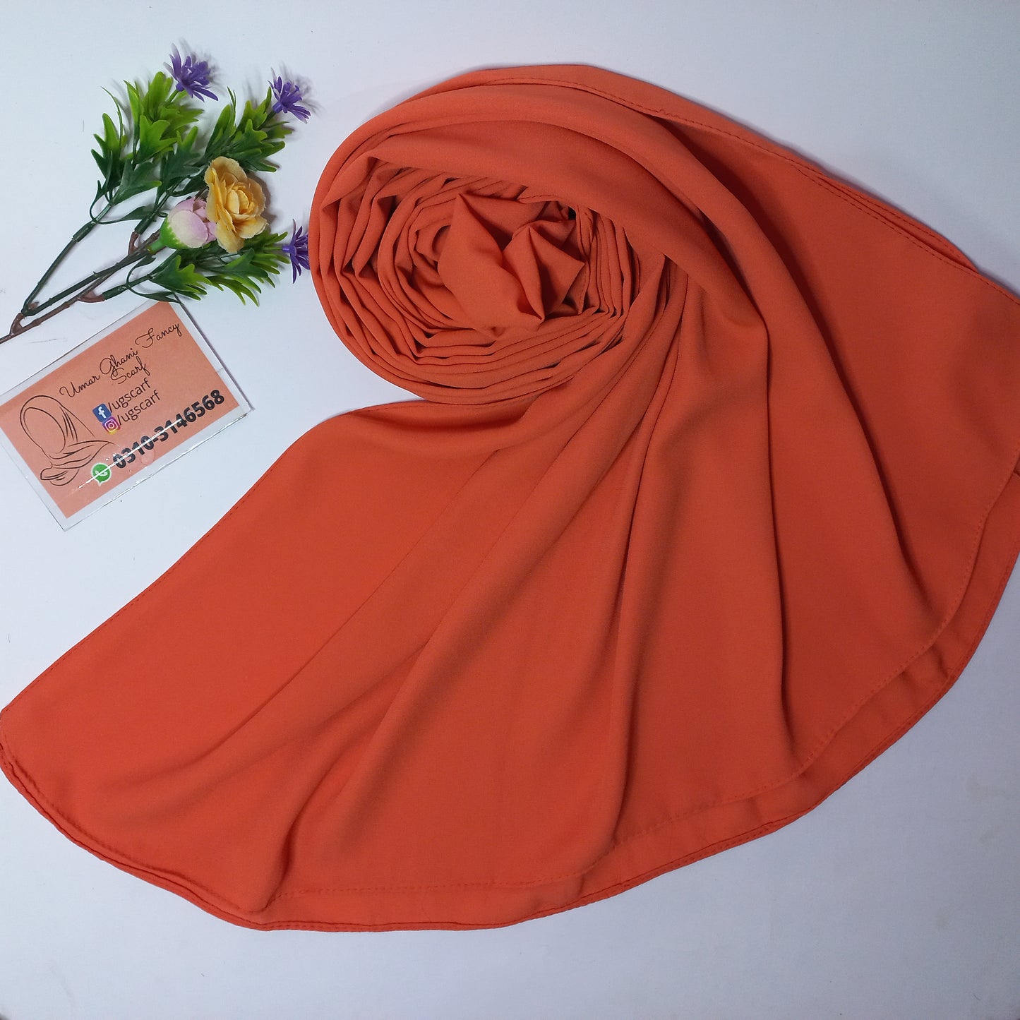 Imported Heavy Quality Plain Chiffon Hijab Scarf