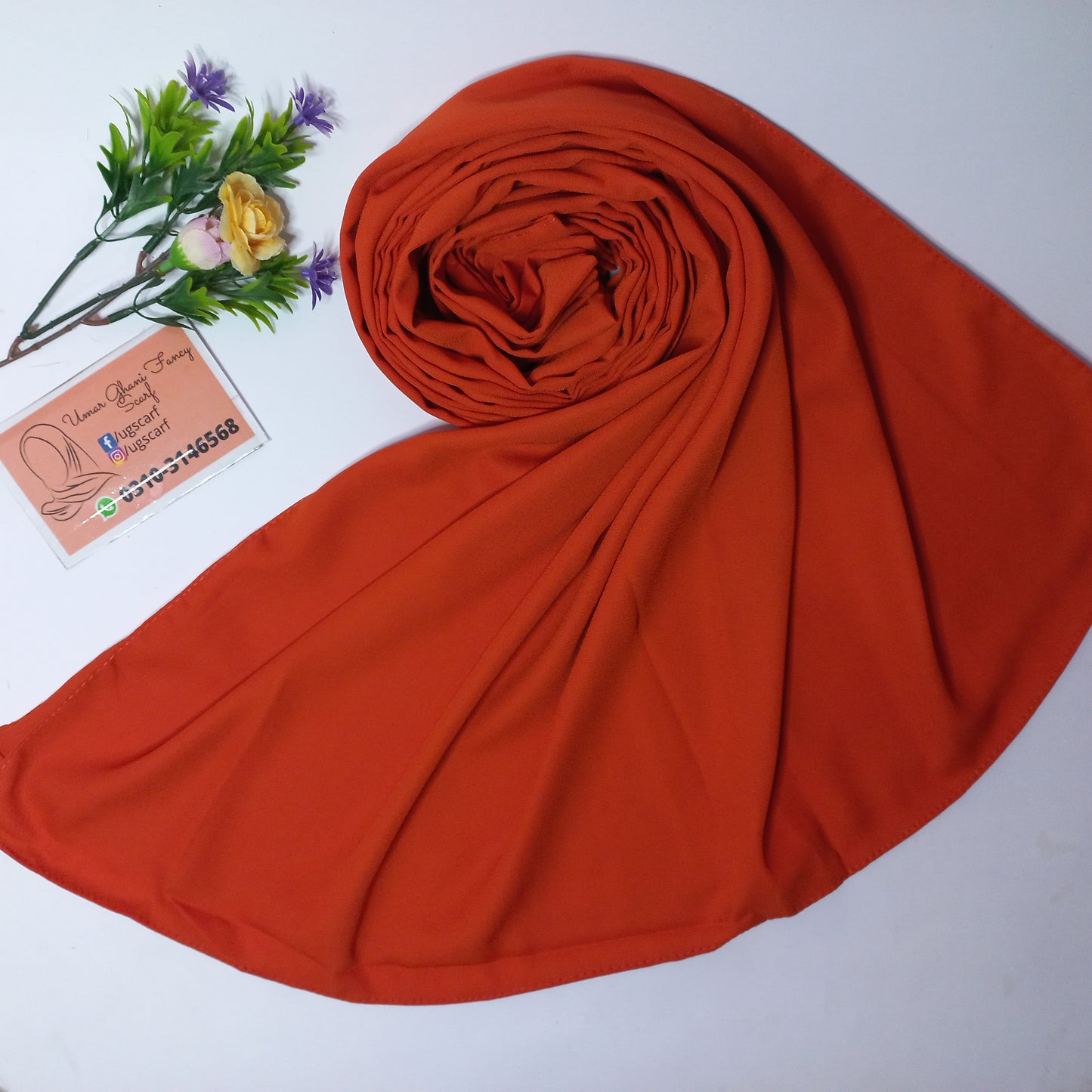 Imported Heavy Quality Plain Chiffon Hijab Scarf
