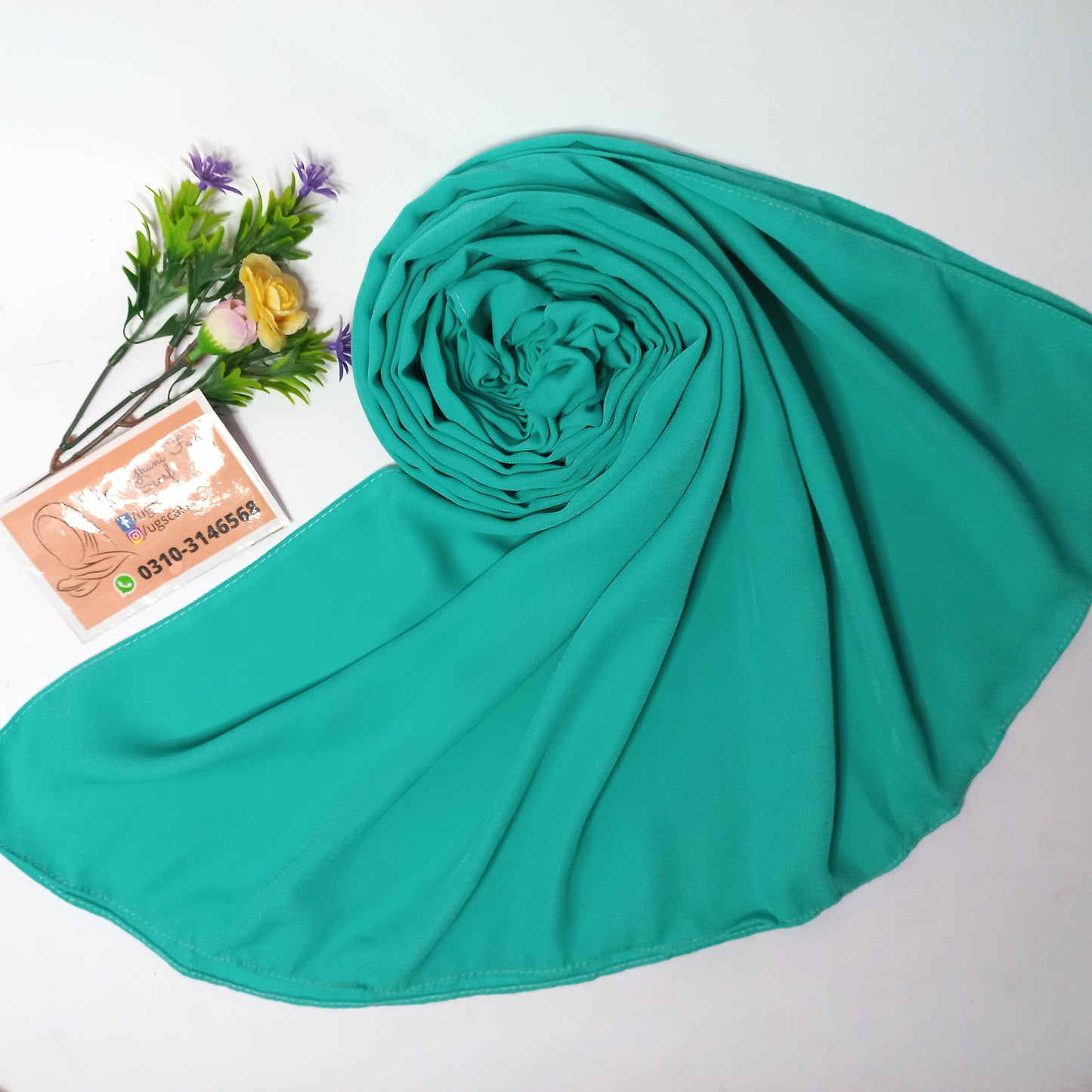 Imported Heavy Quality Plain Chiffon Hijab Scarf