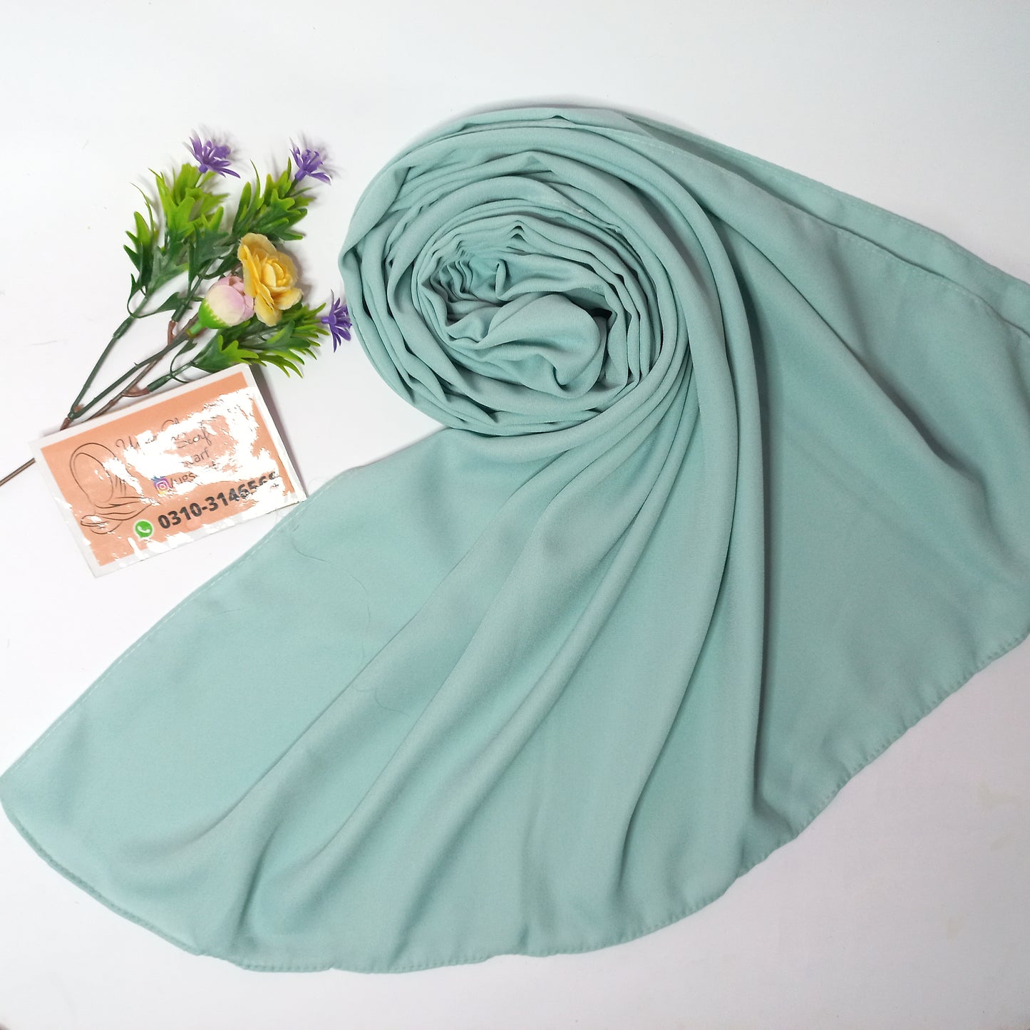 Imported Heavy Quality Plain Chiffon Hijab Scarf