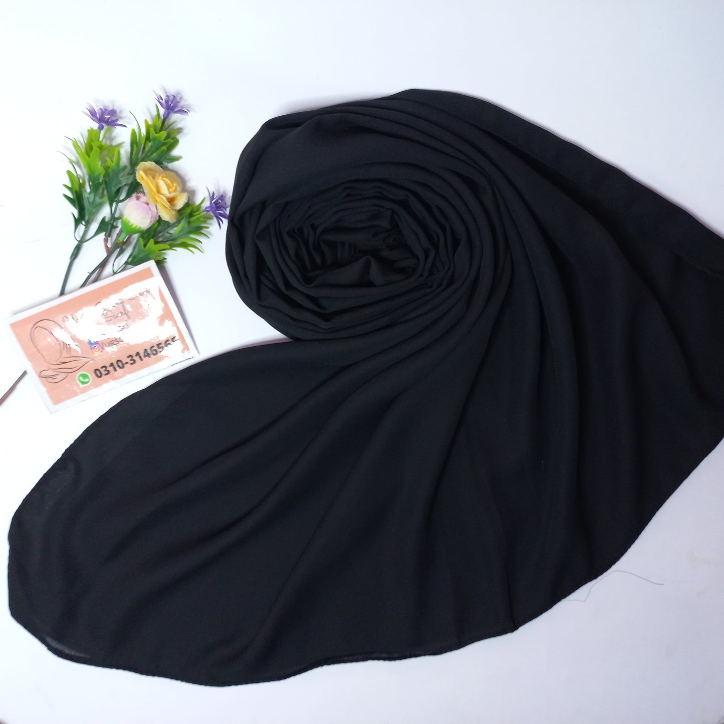 Imported Heavy Quality Plain Chiffon Hijab Scarf