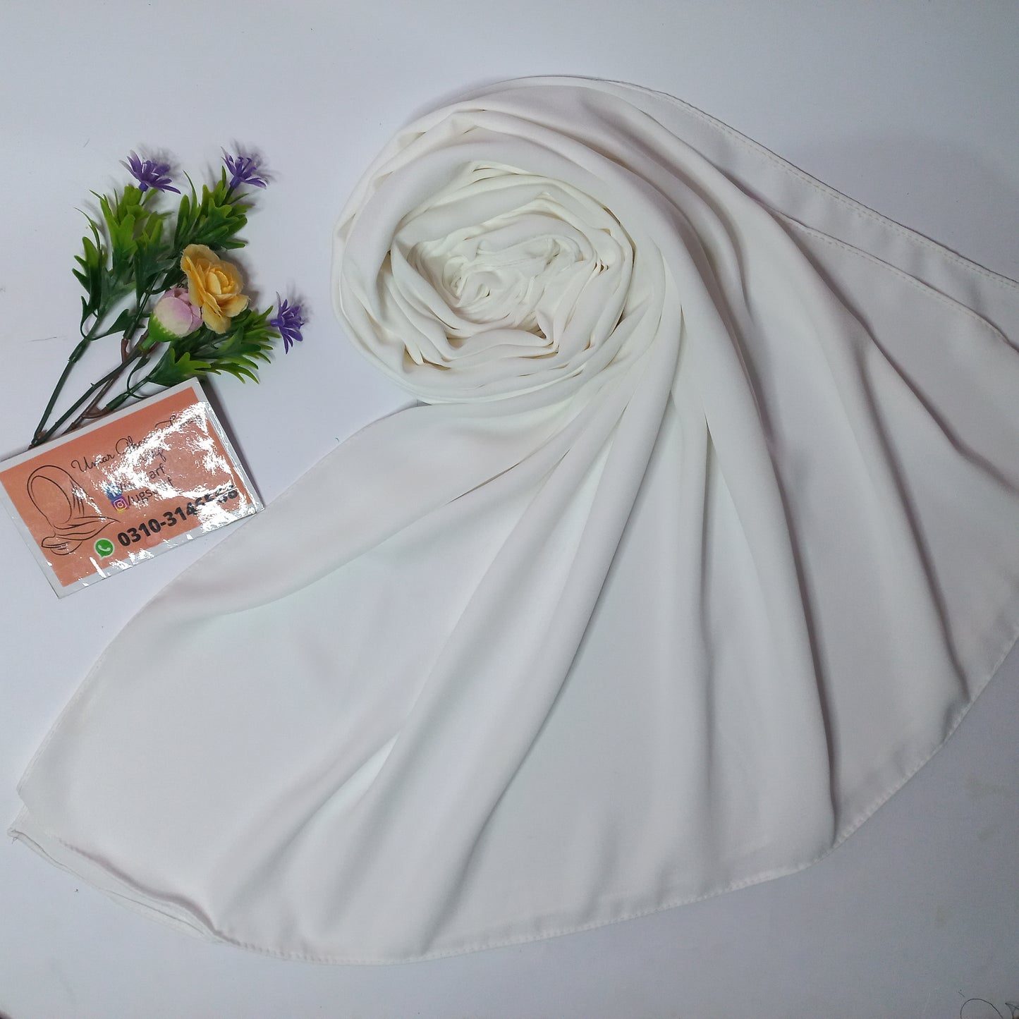 Imported Heavy Quality Plain Chiffon Hijab Scarf