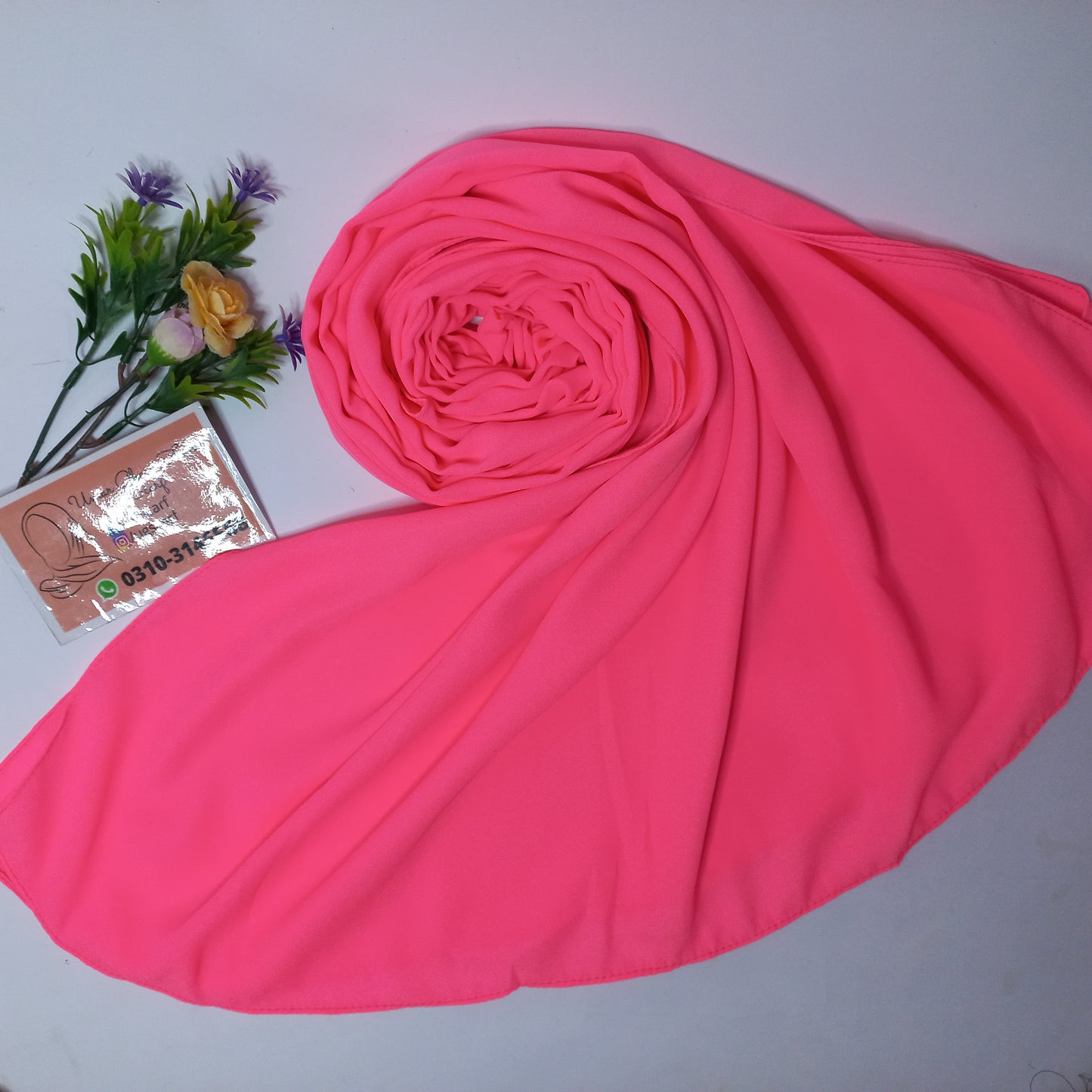 Imported Heavy Quality Plain Chiffon Hijab Scarf